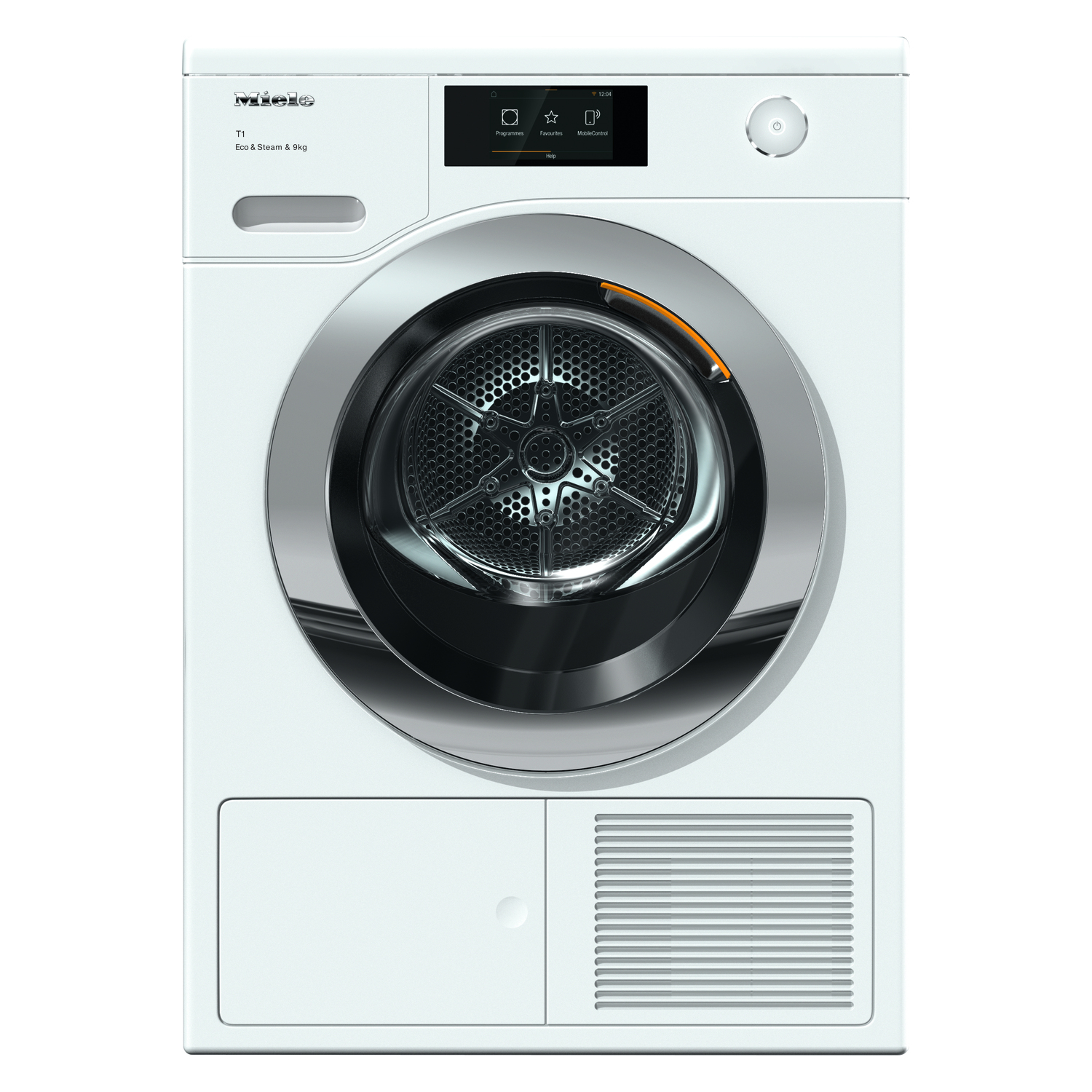 Miele TCR780WP Eco&Steam&9kg Lotus white Tumble Dryer full image