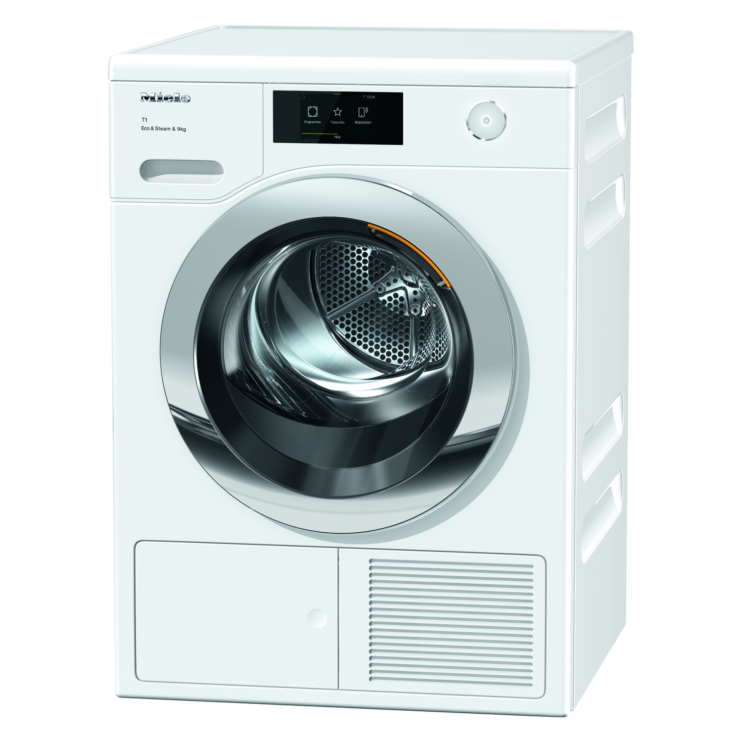 Miele TCR780WP Eco&Steam&9kg Lotus white Tumble Dryer full image
