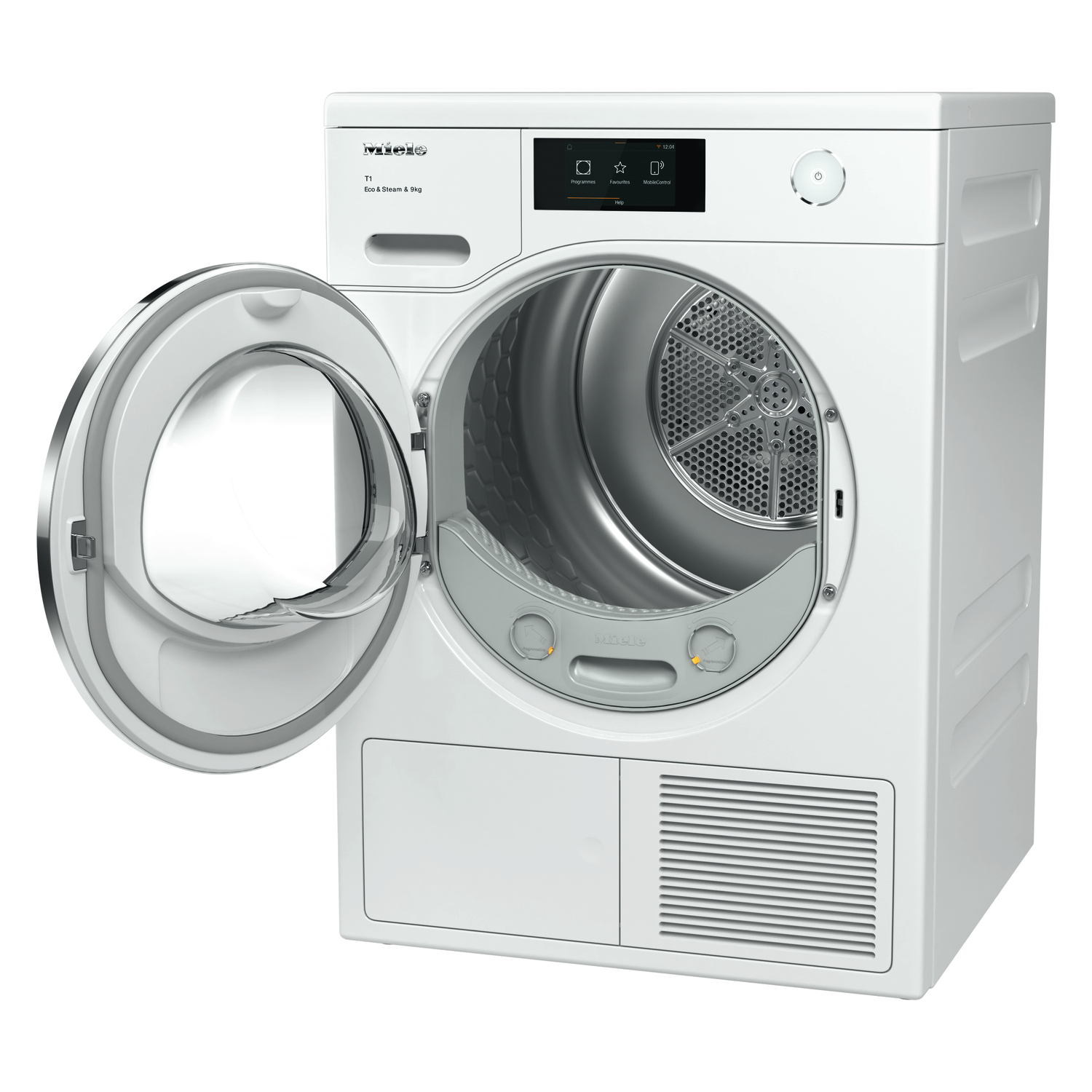 Miele TCR780WP Eco&Steam&9kg Lotus white Tumble Dryer full image