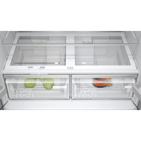 Siemens iQ300 Multi Door American Fridge Freezer 183 x 90.5 cm Brushed black steel antiFingerprint, Total noFrost - 3