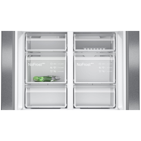Siemens iQ300 Multi Door American Fridge Freezer 183 x 90.5 cm Brushed black steel antiFingerprint, Total noFrost - 2