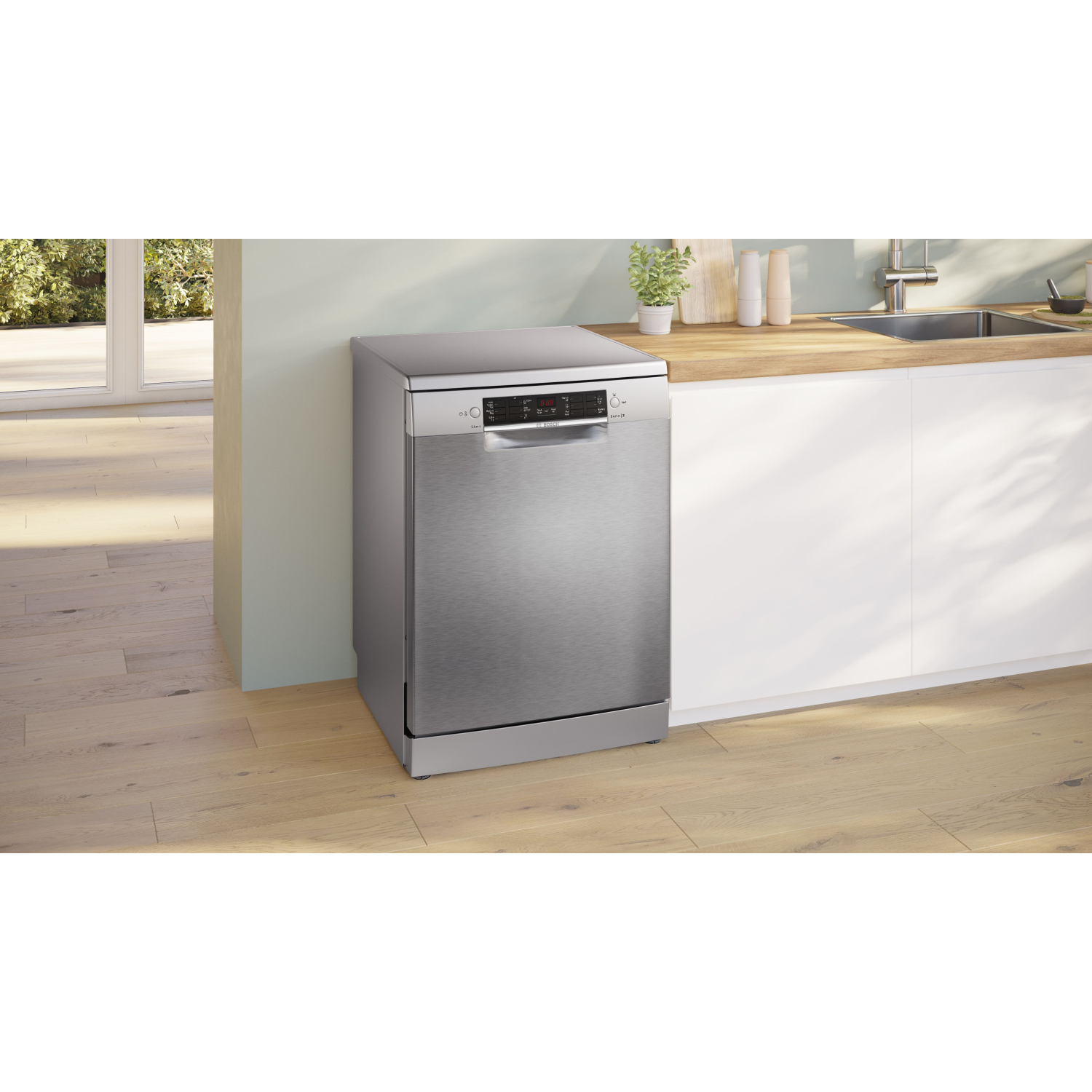Bosch Series 2 Free-standing dishwasher 60 cm Brushed steel anti-fingerprint full image
