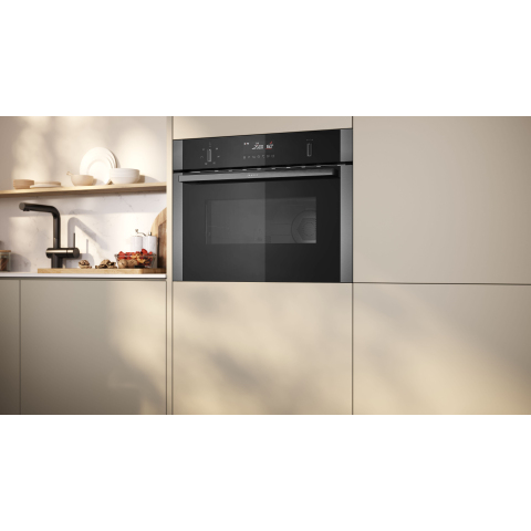 Neff N 50 Built-in microwave oven with hot air 60 x 45 cm Graphite-Grey