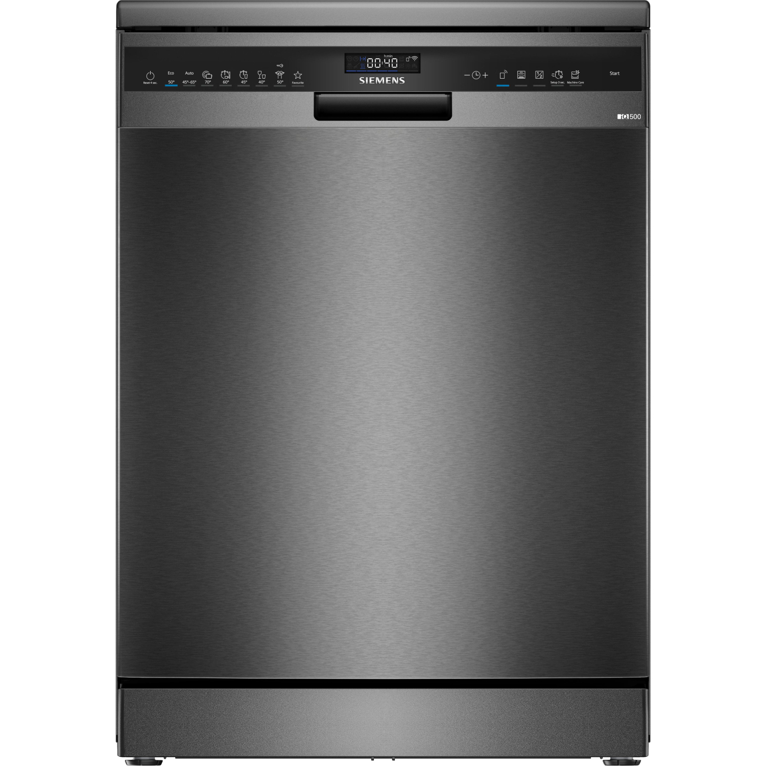 Siemens iQ500 Free-standing dishwasher 60 cm Brushed black steel anti-fingerprint full image