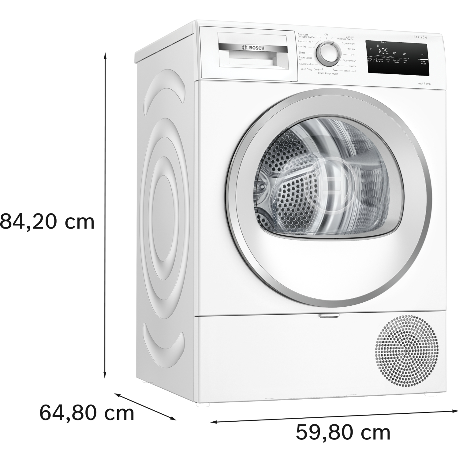 Bosch Series 4 Heat pump tumble dryer 8 kg full image