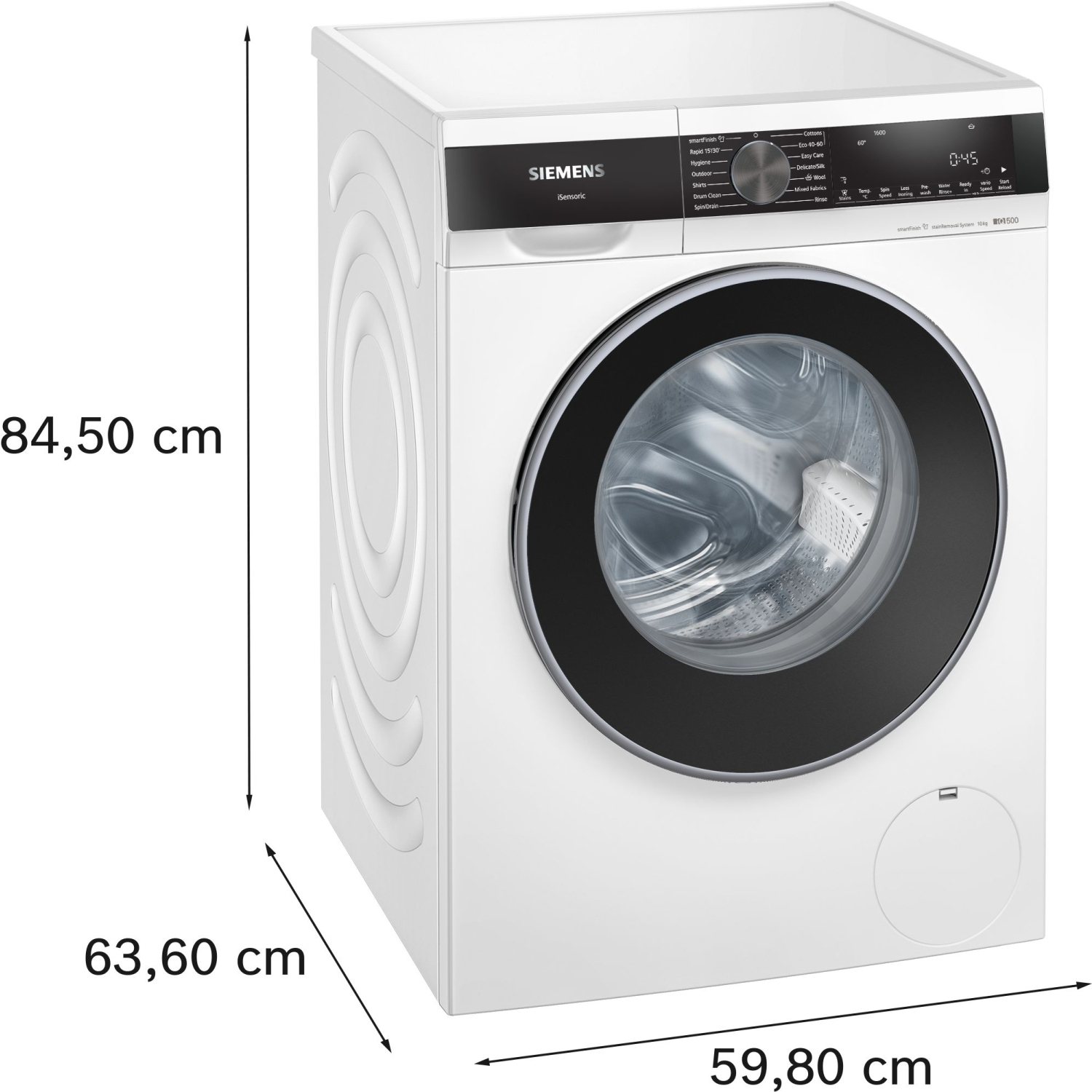 Siemens iQ500 Washing machine, front loader 10 kg max. 1600 rpm full image