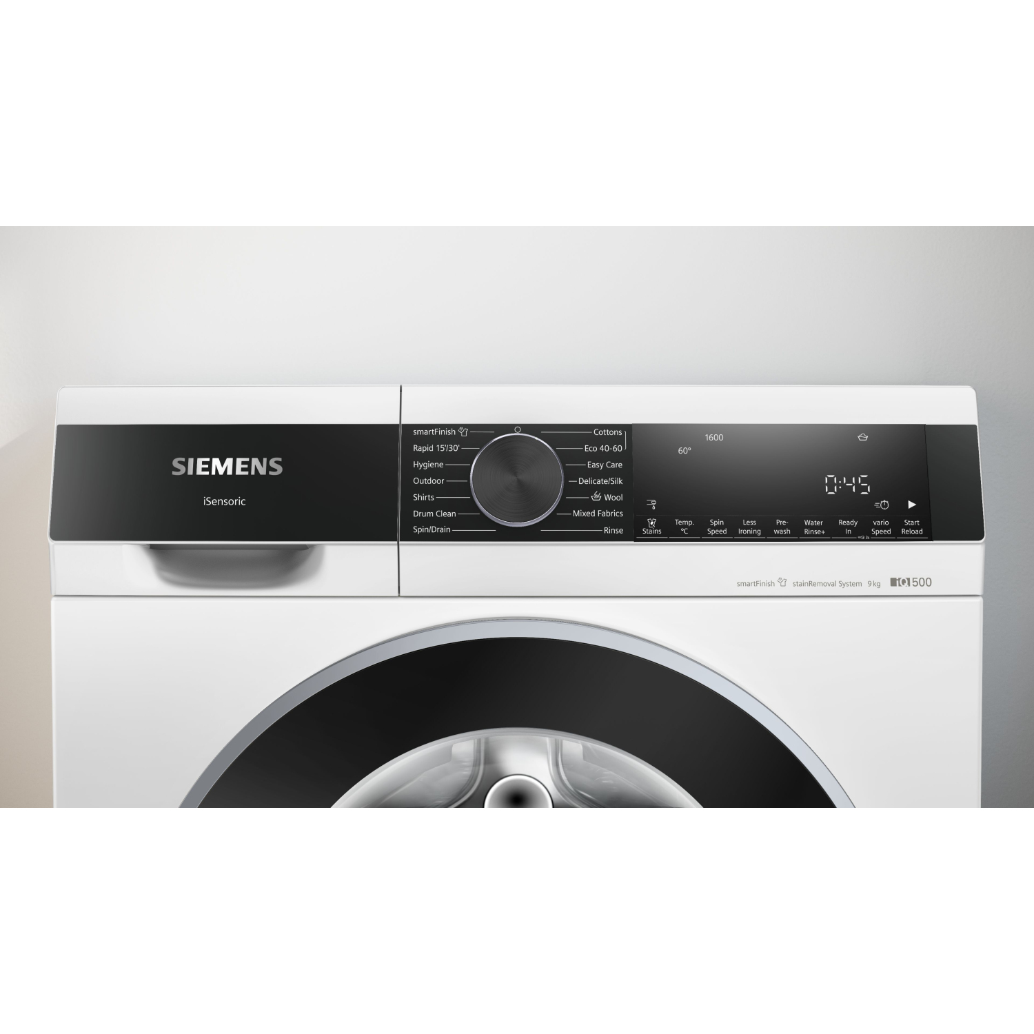 Siemens iQ500 Washing machine, front loader 9 kg max. 1600 rpm full image