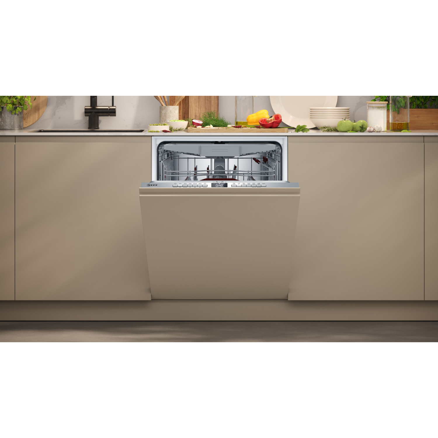 Neff N 50 Fully-integrated dishwasher 60 cm Variable hinge full image