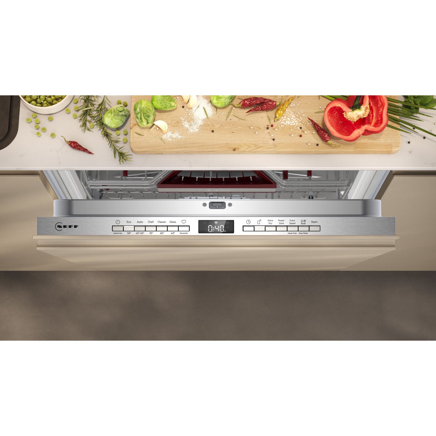 Neff N 50 Fully-integrated dishwasher 60 cm Variable hinge full image
