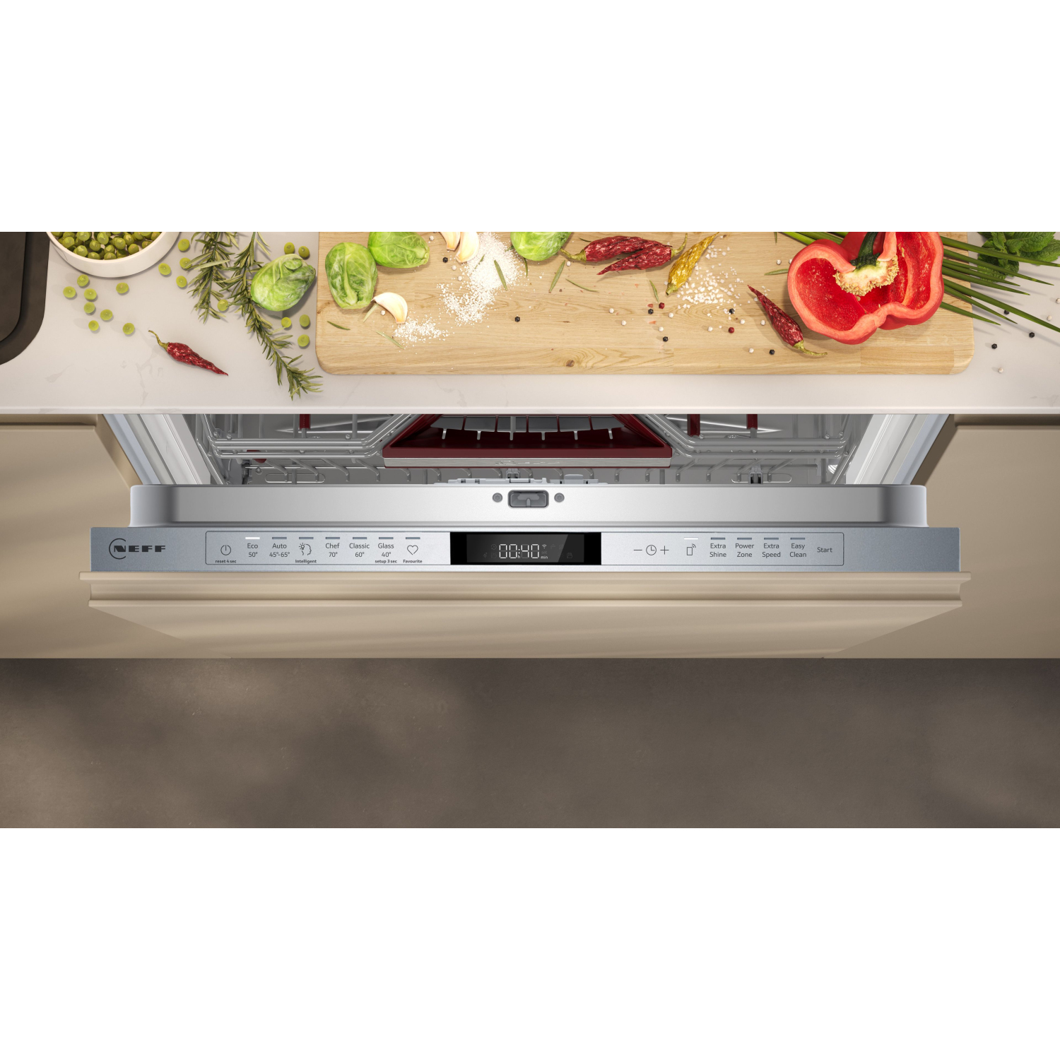 Neff N 70 Fully-integrated dishwasher 60 cm Variable hinge full image