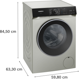 Siemens  iQ500 Washing machine, front loader 10 kg max. 1600 rpm, Silver inox - 2