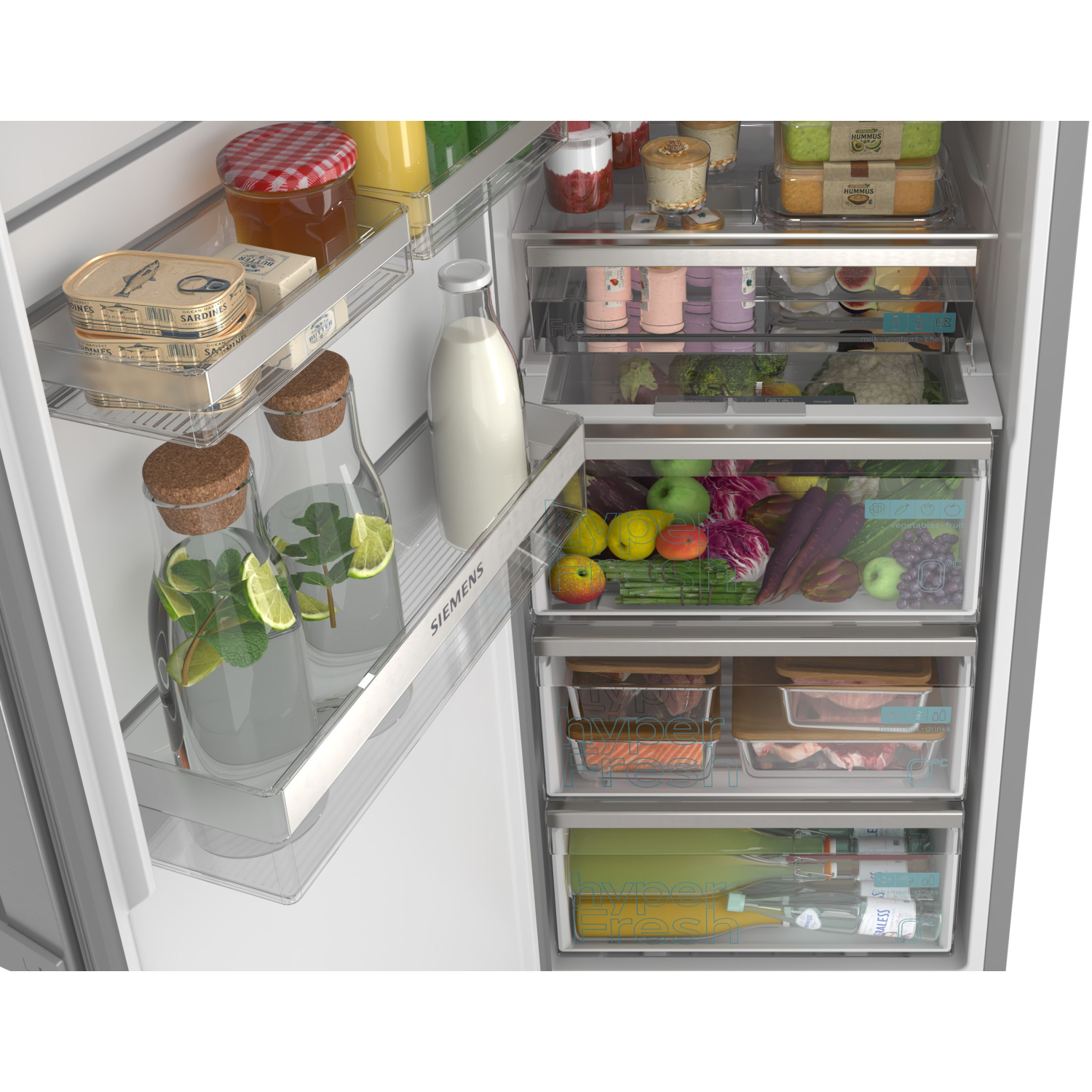 Siemens iQ300 Free-standing fridge 186.2 x 59.5 cm Inox full image
