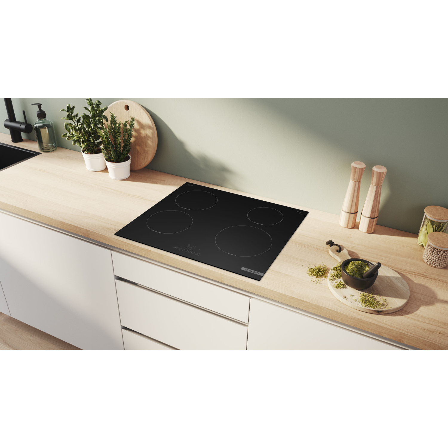 Bosch Series 4 Induction hob 60 cm Matt black full image