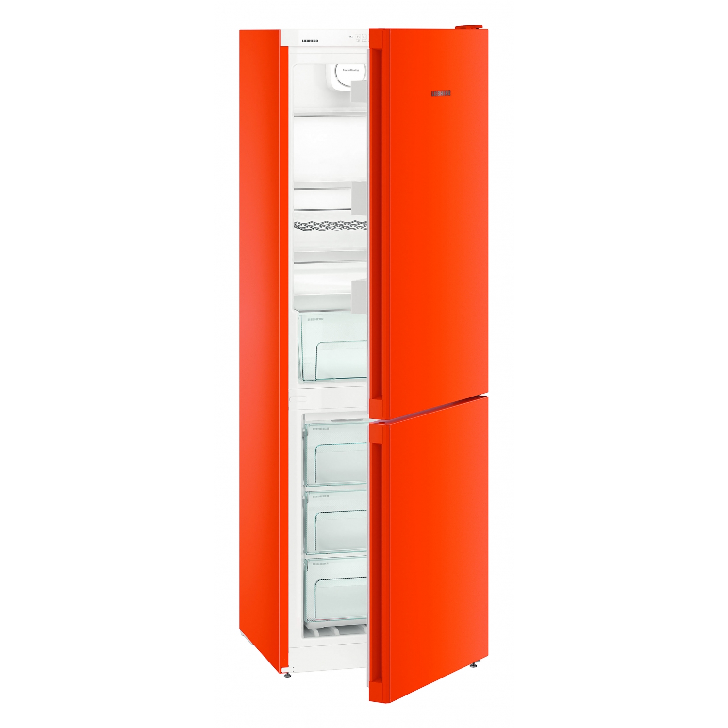 Liebherr 60cm Neon Orange NoFrost Fridge Freezer - 0