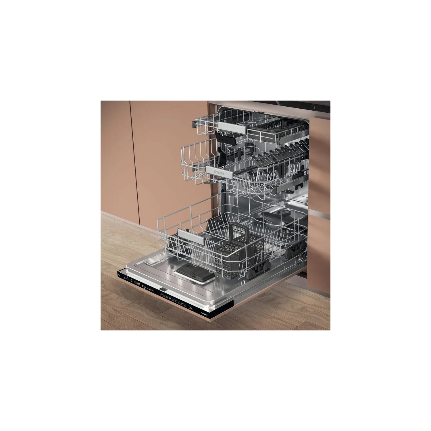 Hotpoint Hydroforce  Built in 14 Place Setting Dishwasher full image