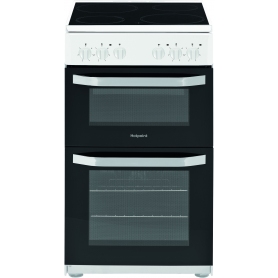 Hotpoint 50cm Twin Cavity Electric Ceramic Cooker