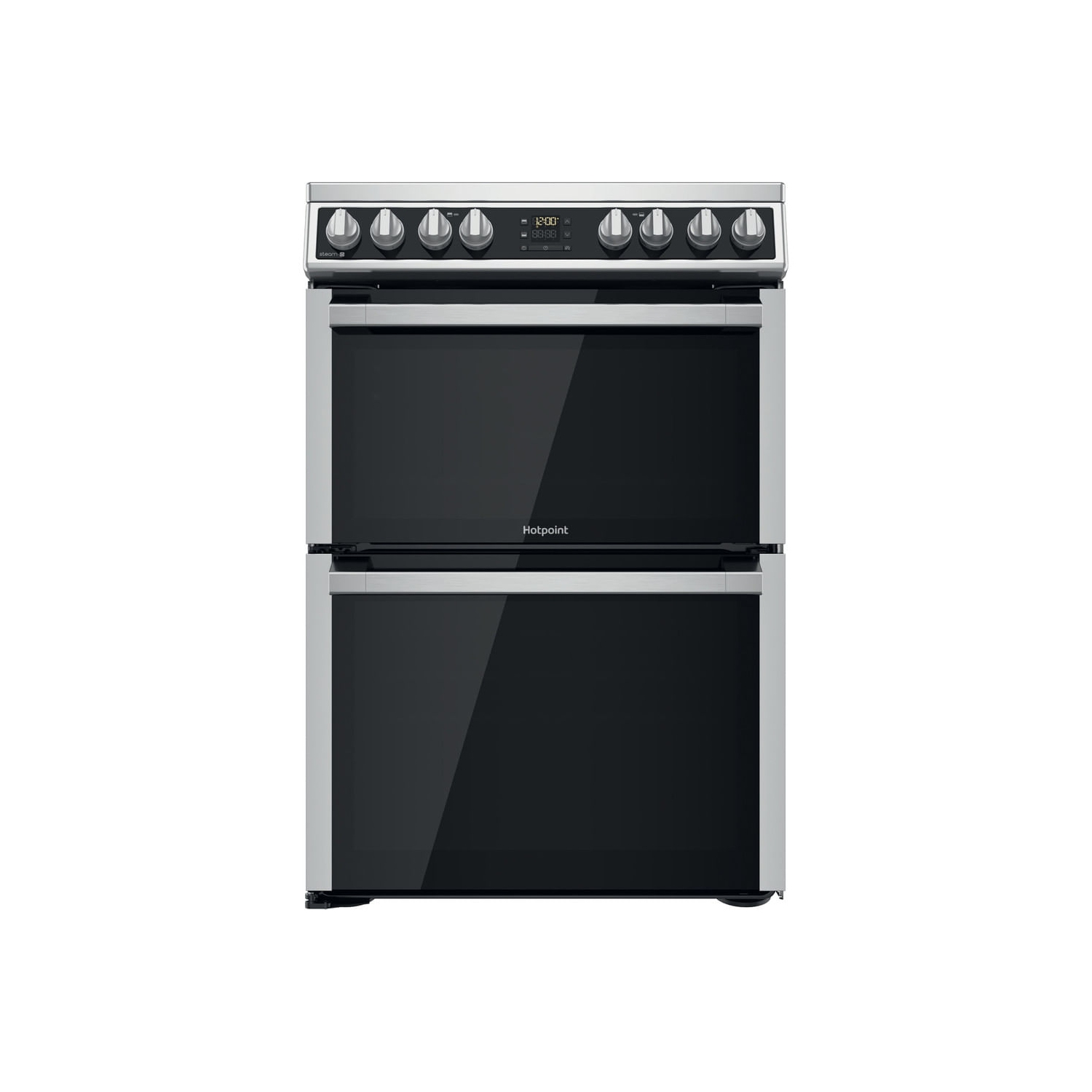 Hotpoint Freestanding Electric Ceramic Cooker with 2 Fan Ovens - 0