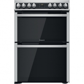Hotpoint Freestanding Electric Ceramic Cooker with 2 Fan Ovens - 0