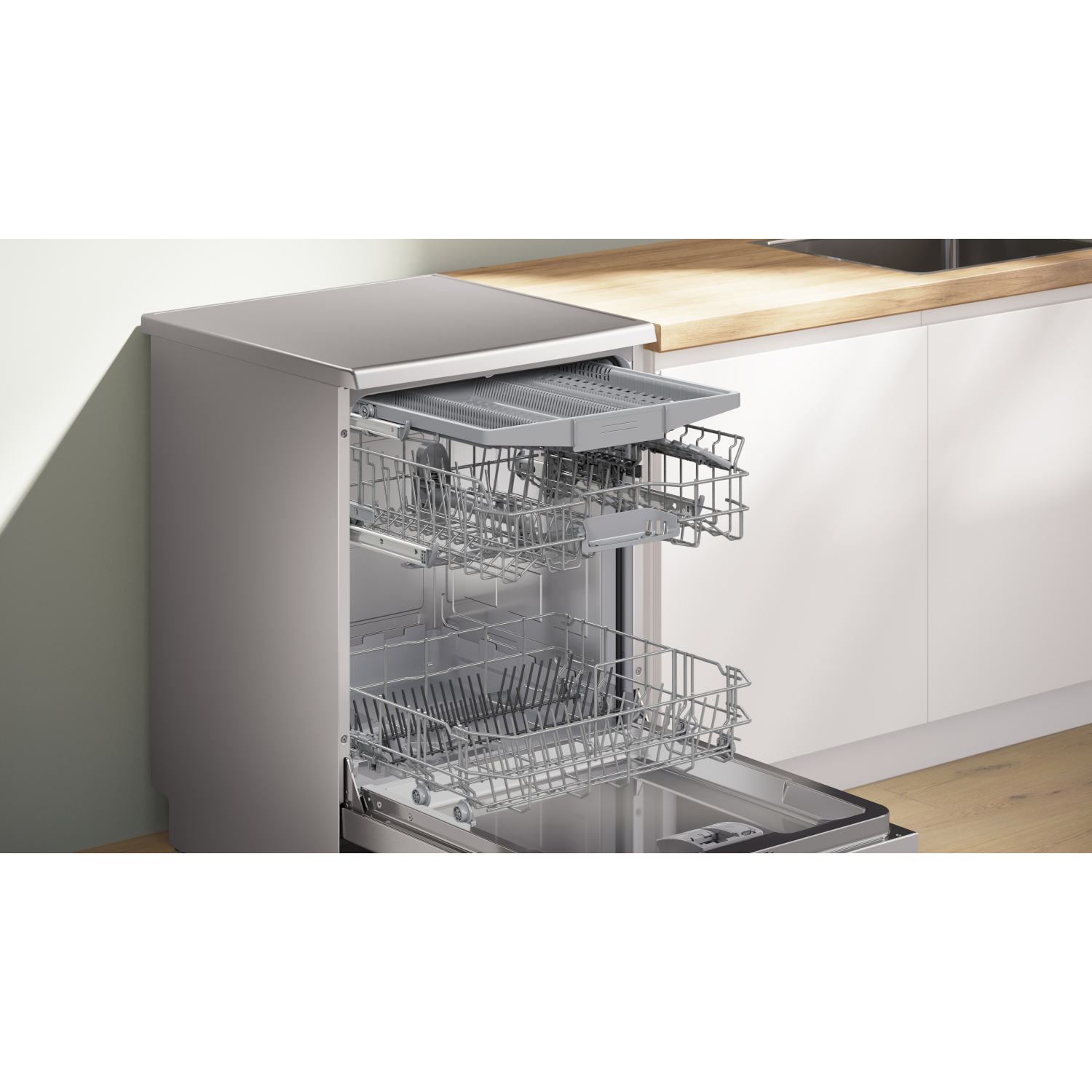 Bosch Series 2, Free-standing dishwasher, 60 cm, Brushed steel anti-fingerprint full image