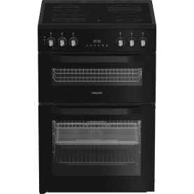 Hotpoint 60cm Freestanding Electric Double Cooker with Air Fry