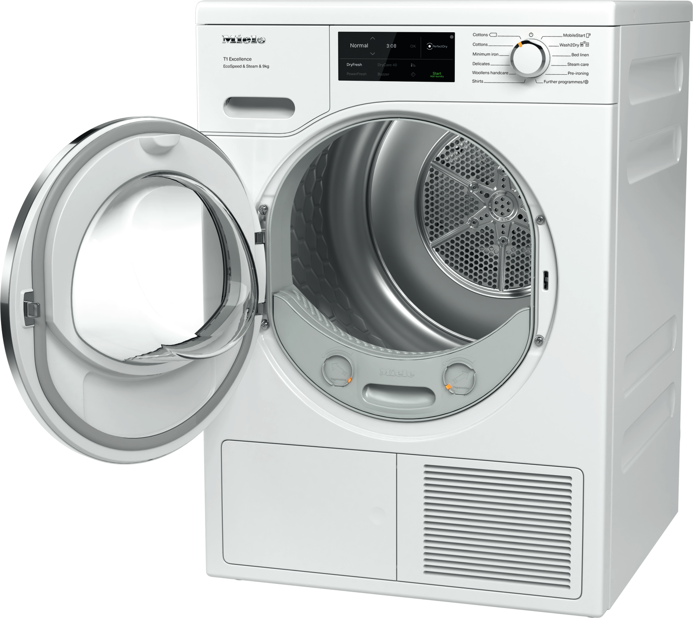 Miele TEL785WP EcoSpeed&Steam&9kg Lotus white thumbnail image