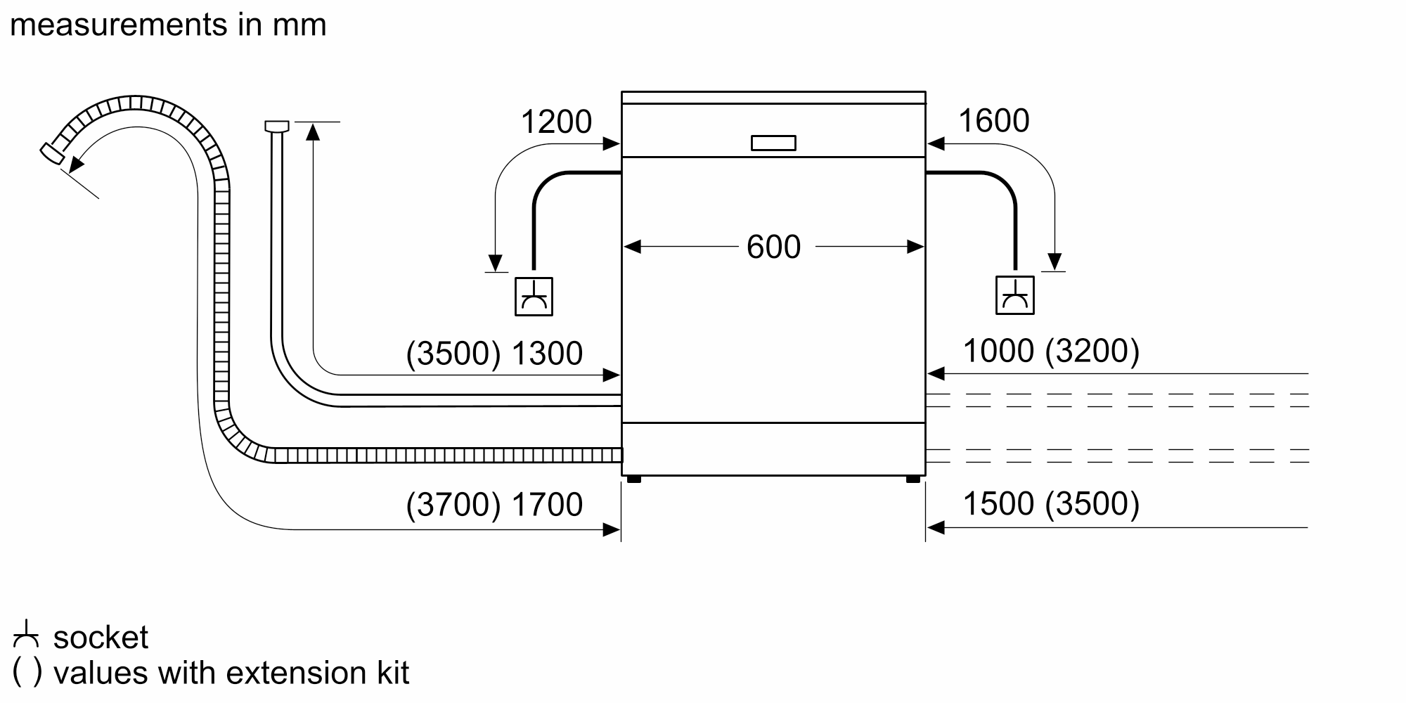 Bosch Series 2 Free-standing dishwasher 60 cm White thumbnail image