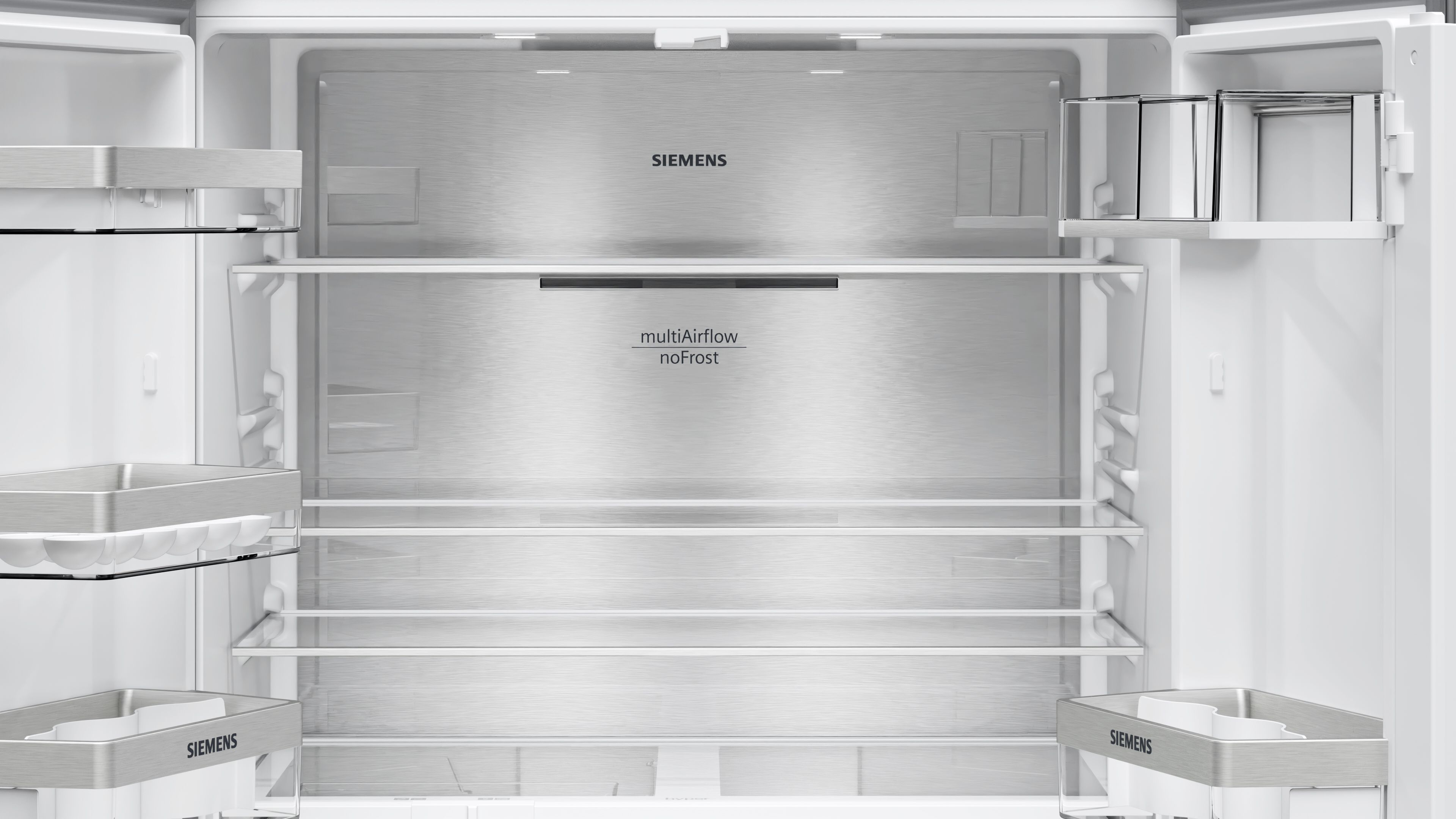 Siemens iQ300 Multi Door American Fridge Freezer 183 x 90.5 cm Brushed black steel antiFingerprint, Total noFrost thumbnail image
