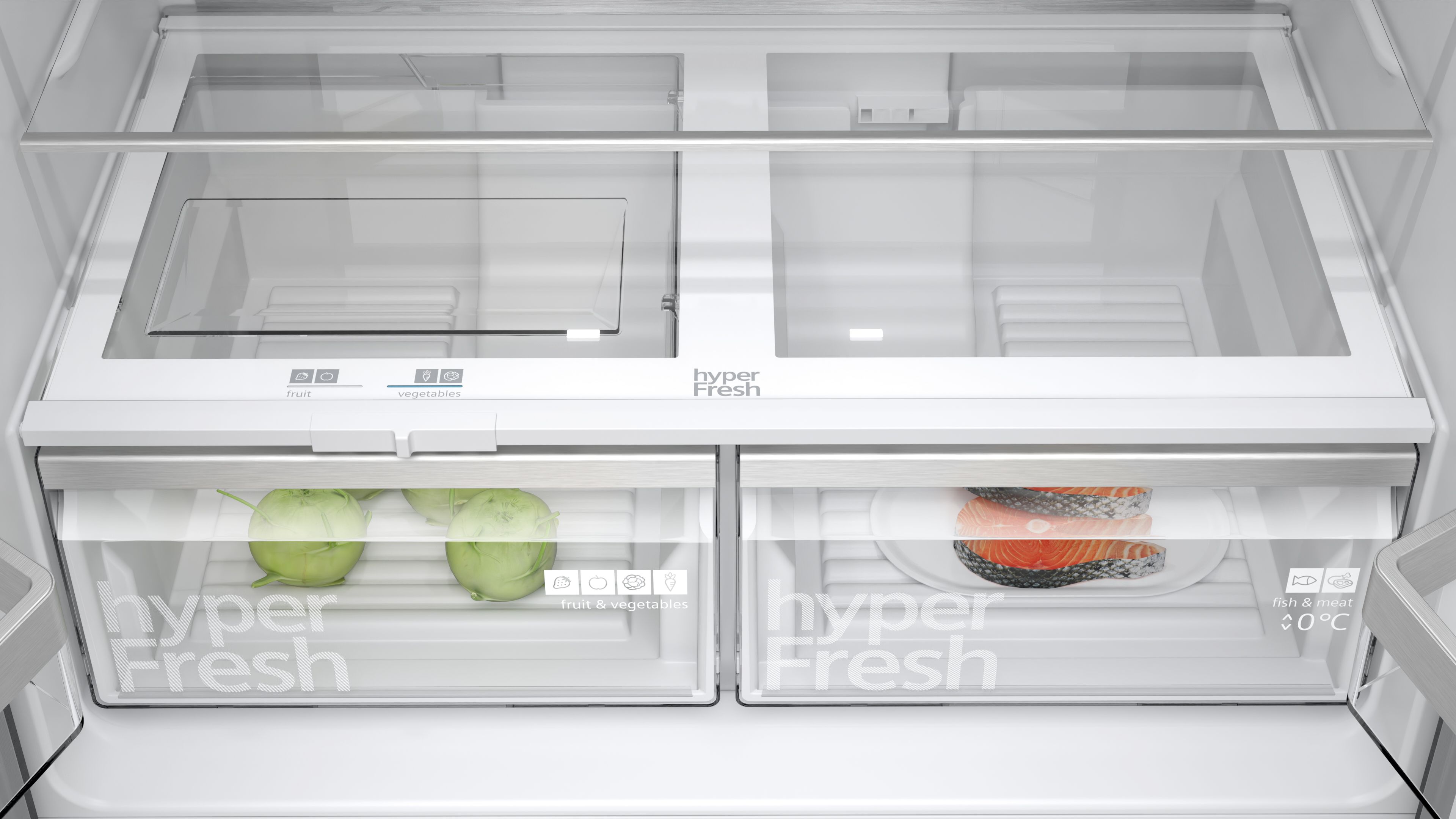 Siemens iQ300 Multi Door American Fridge Freezer 183 x 90.5 cm Brushed black steel antiFingerprint, Total noFrost thumbnail image