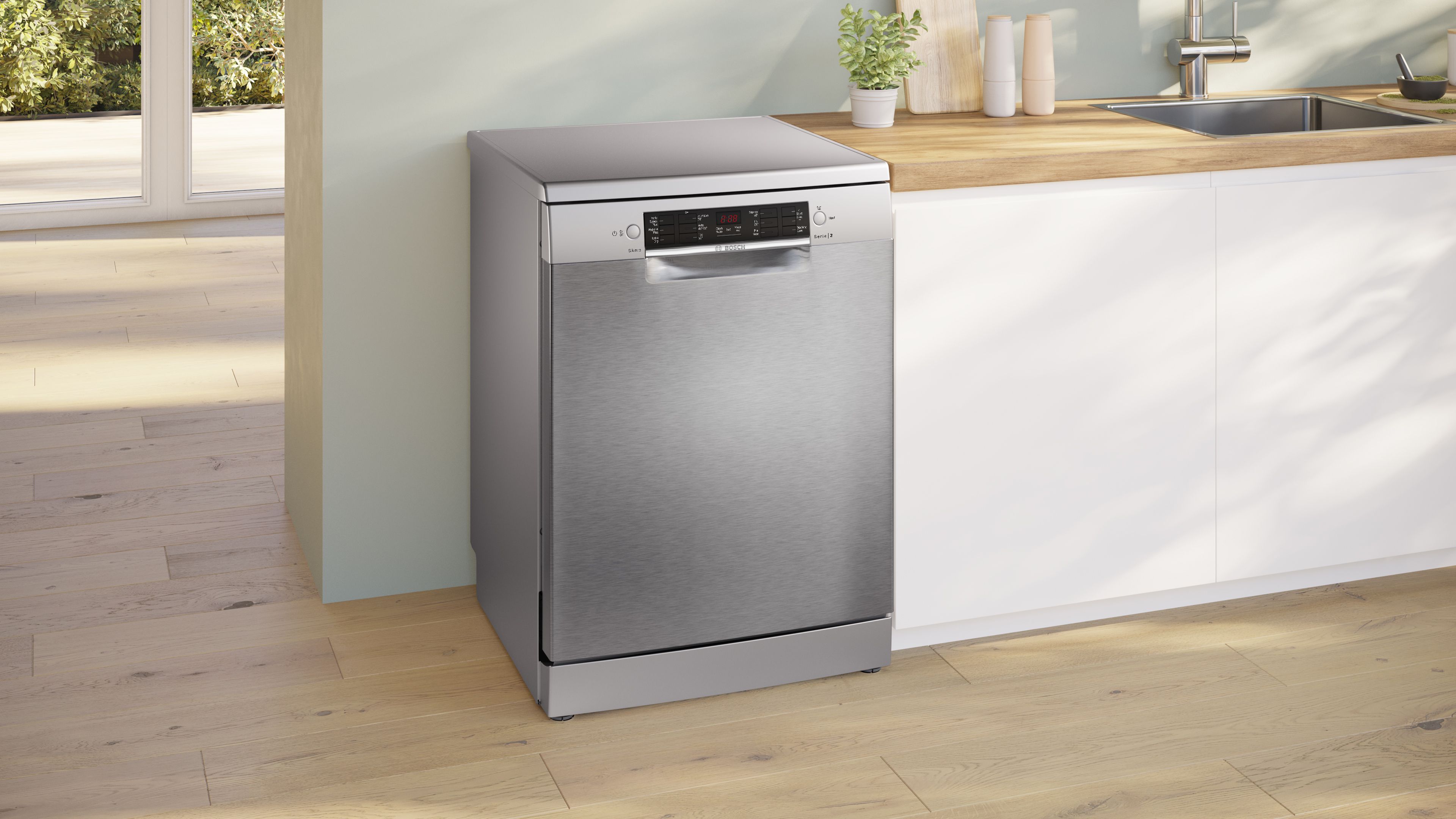 Bosch Series 2 Free-standing dishwasher 60 cm Brushed steel anti-fingerprint thumbnail image