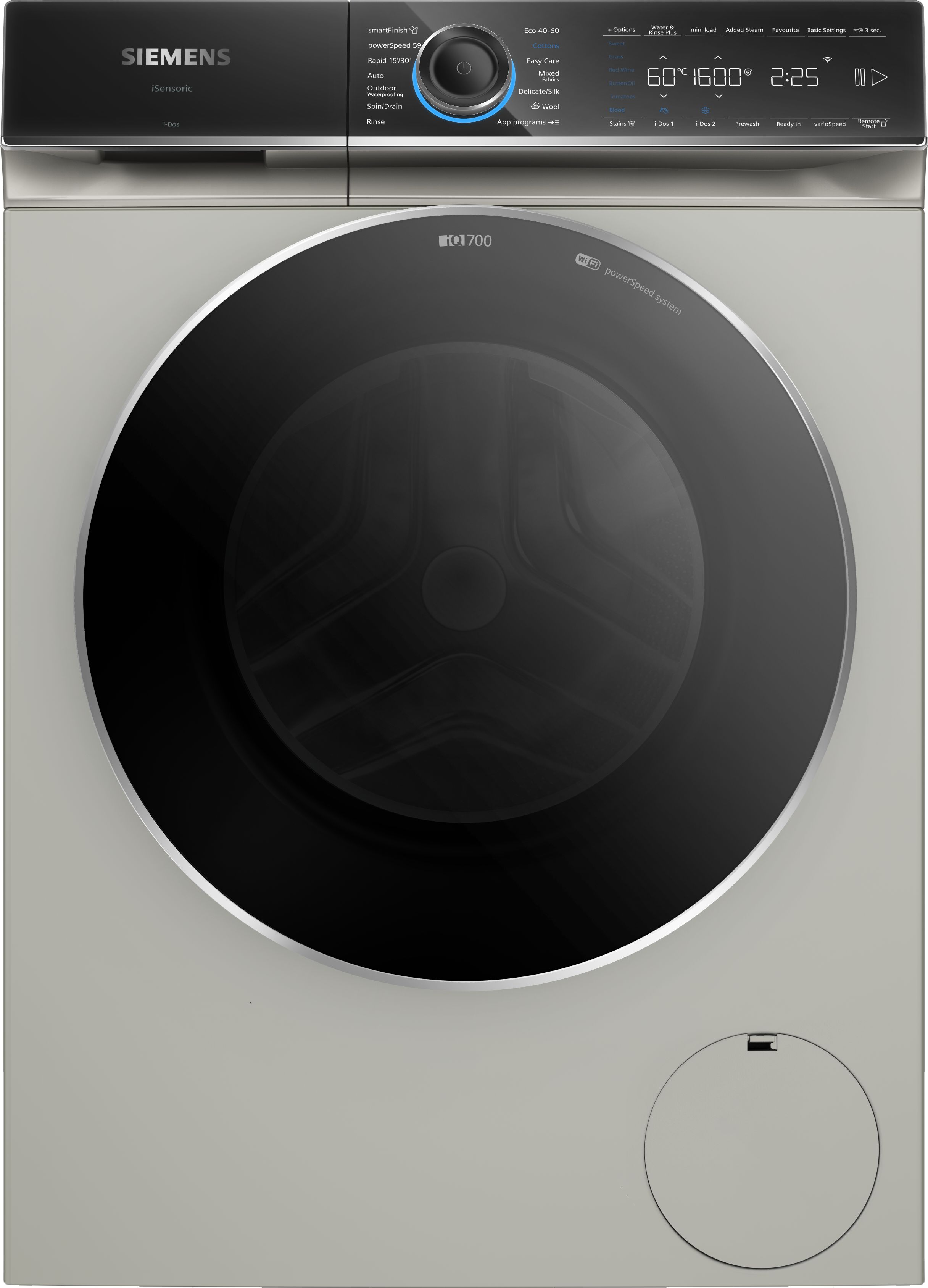 Siemens iQ700 Washing machine, front loader 10 kg 1600 rpm, Silver inox thumbnail image