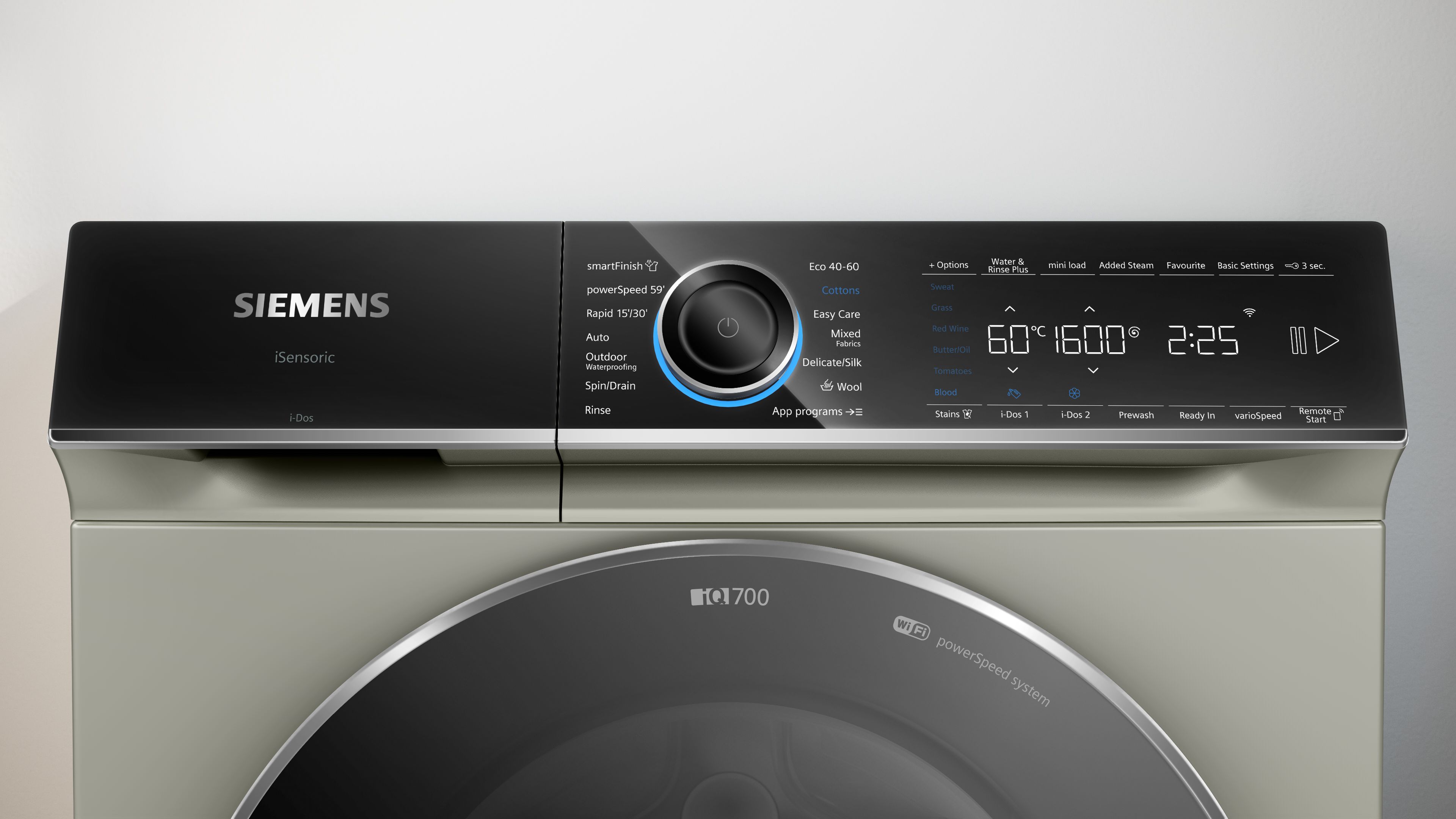 Siemens iQ700 Washing machine, front loader 10 kg 1600 rpm, Silver inox thumbnail image