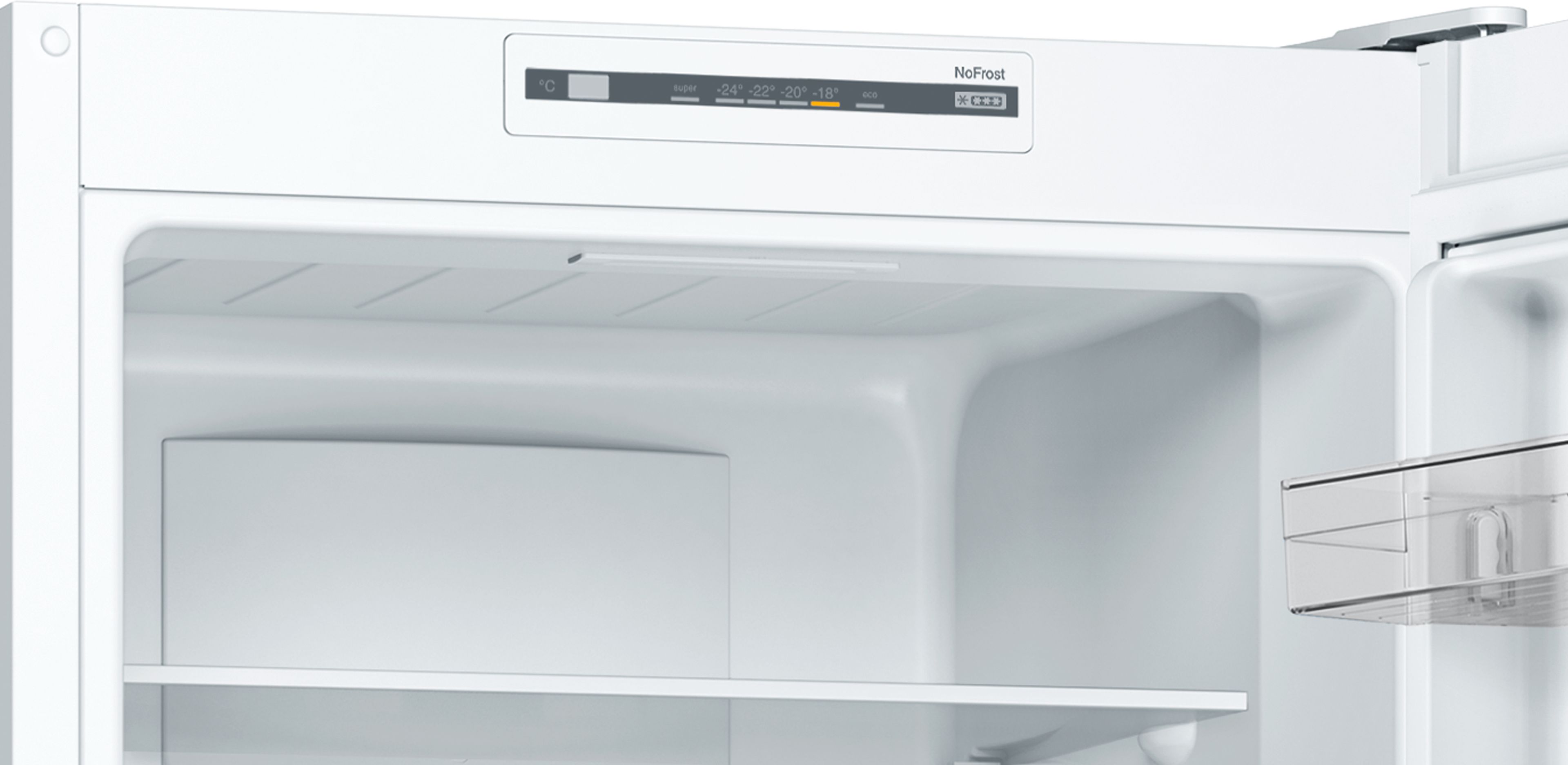 Bosch Series 2 Free-standing fridge-freezer with freezer at bottom 176 x 60 cm White, Total No Frost thumbnail image