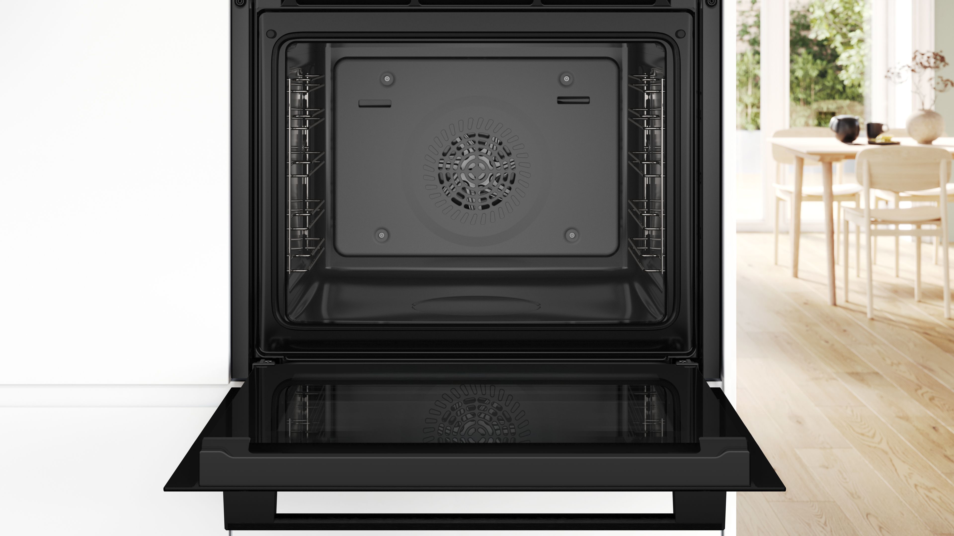 Bosch Series 4 Built-in oven with added steam function 60 x 60 cm Black thumbnail image