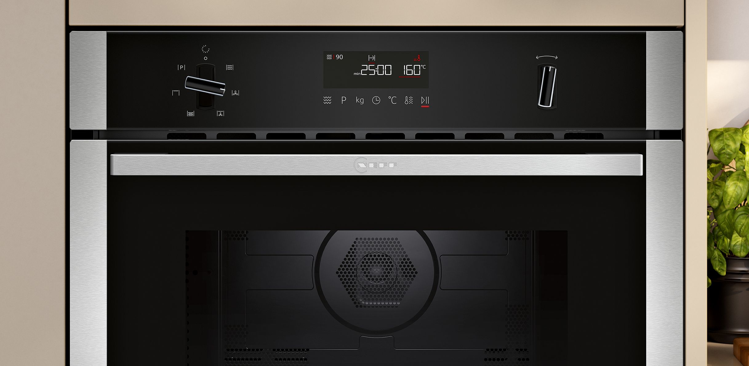 Neff Built in Microwave w/ Hot Air - Stainless Steel - N50 thumbnail image