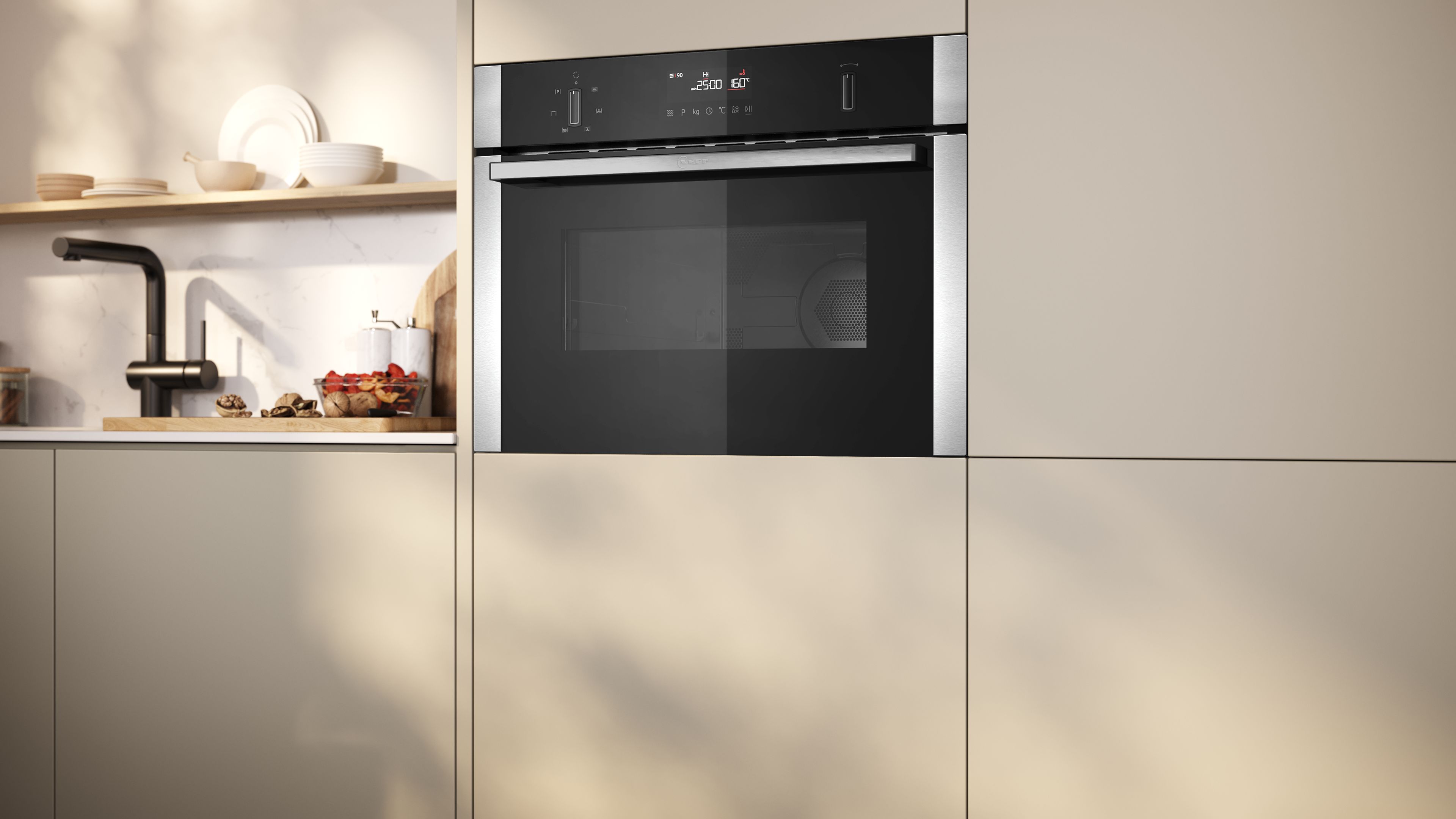 Neff Built in Microwave w/ Hot Air - Stainless Steel - N50 thumbnail image
