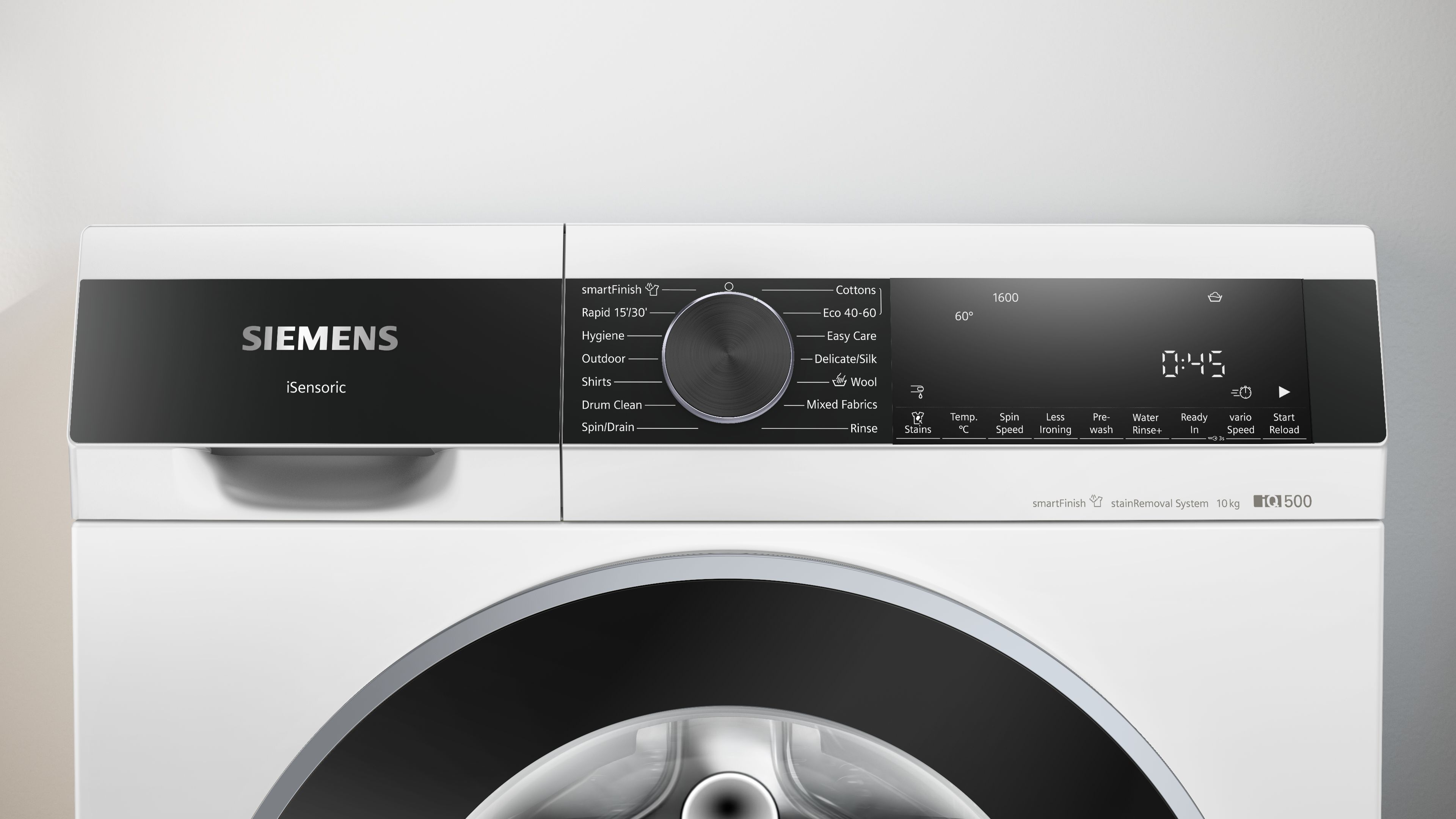 Siemens iQ500 Washing machine, front loader 10 kg max. 1600 rpm thumbnail image