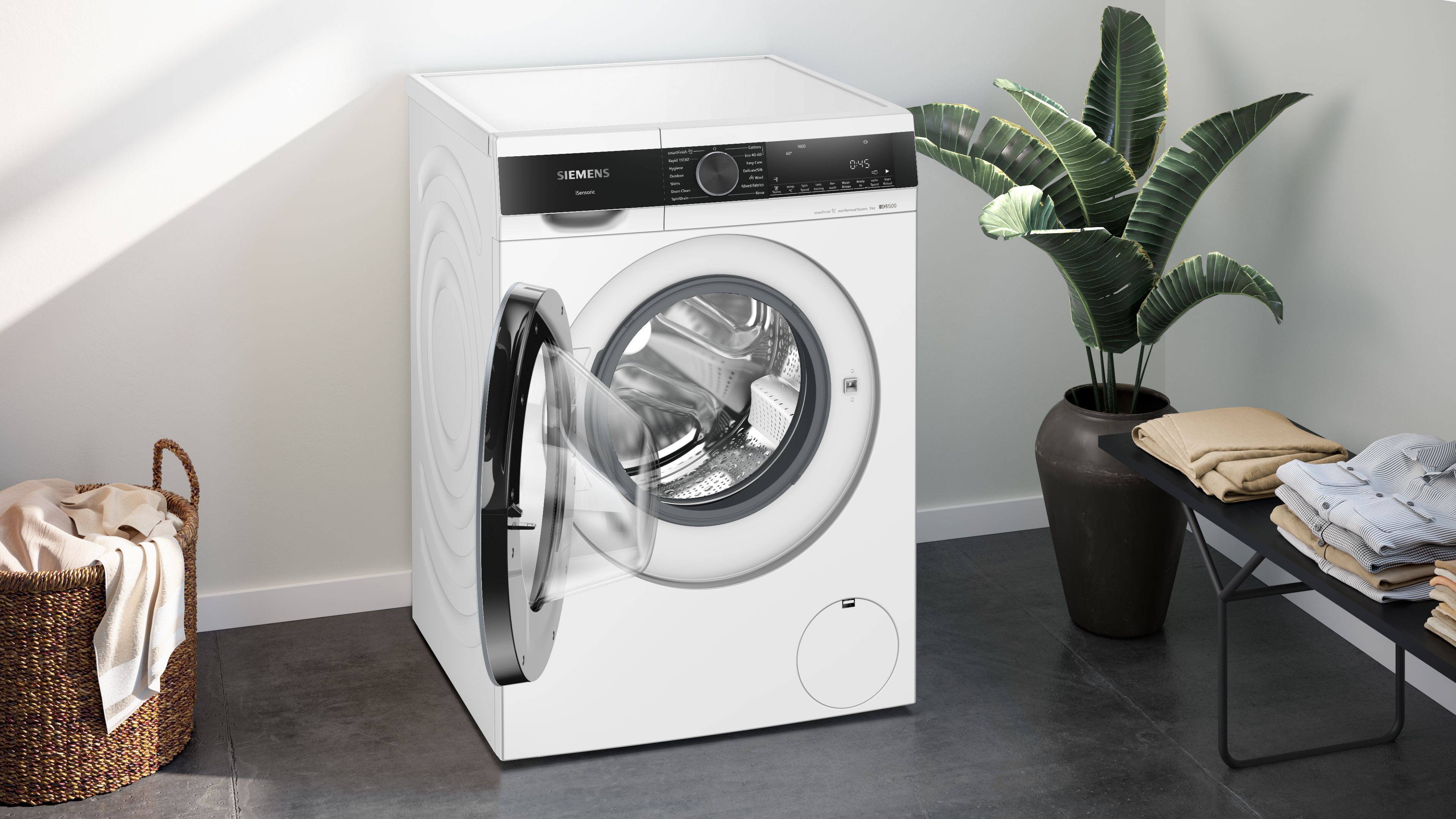 Siemens iQ500 Washing machine, front loader 9 kg max. 1600 rpm thumbnail image