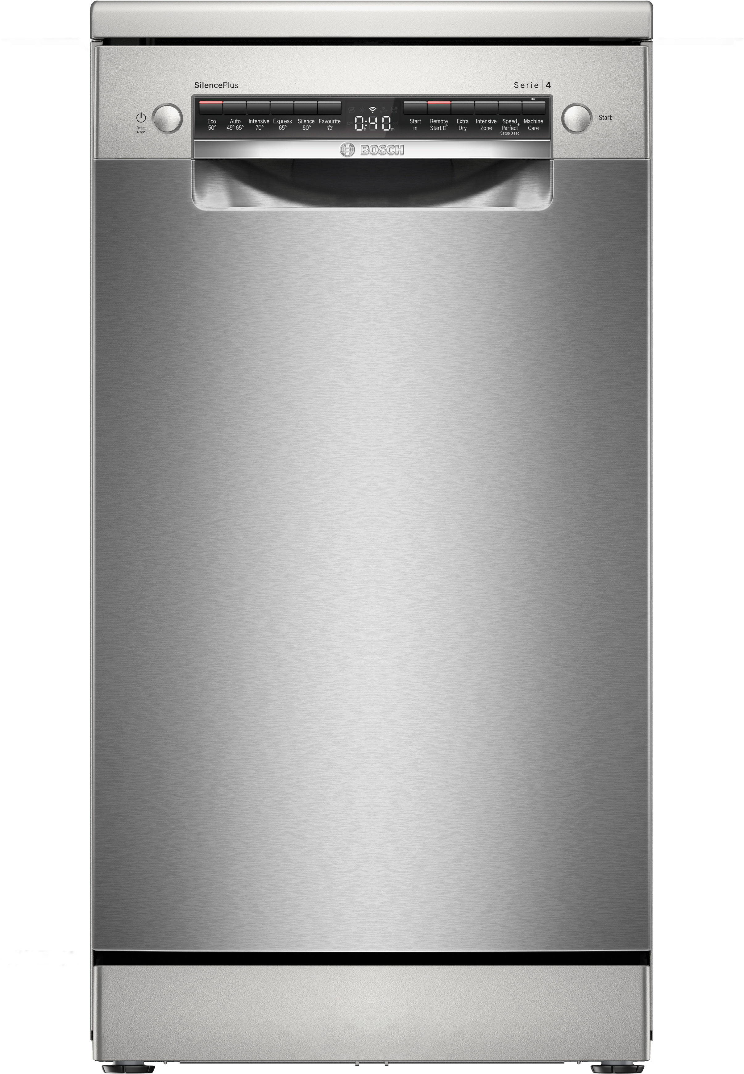 Bosch Series 4 Free-standing dishwasher 45 cm Brushed steel anti-fingerprint thumbnail image