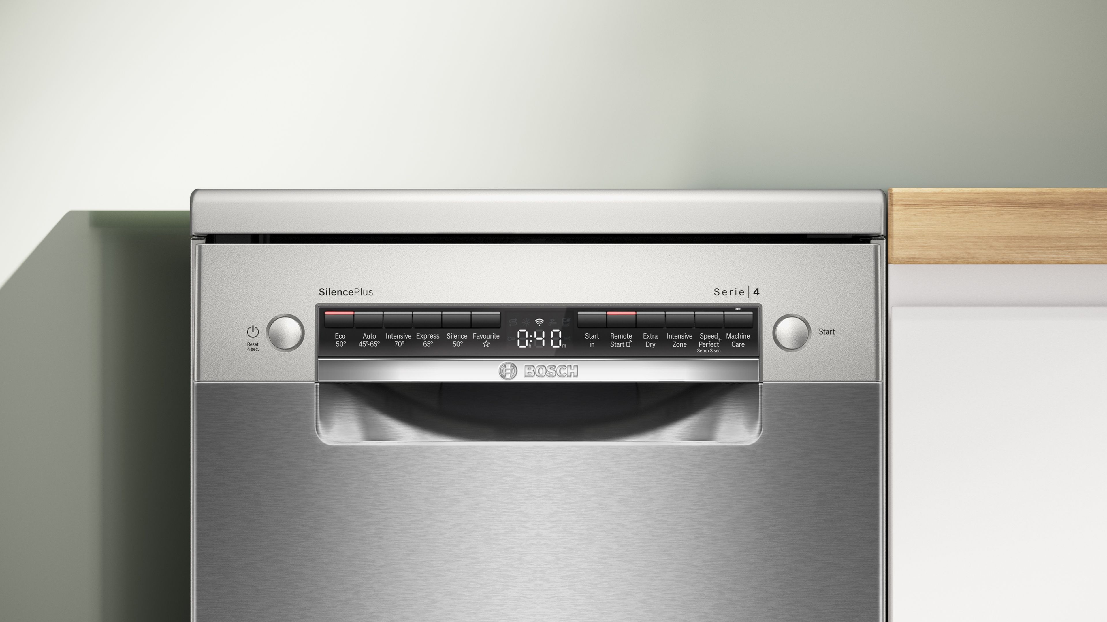 Bosch Series 4 Free-standing dishwasher 45 cm Brushed steel anti-fingerprint thumbnail image
