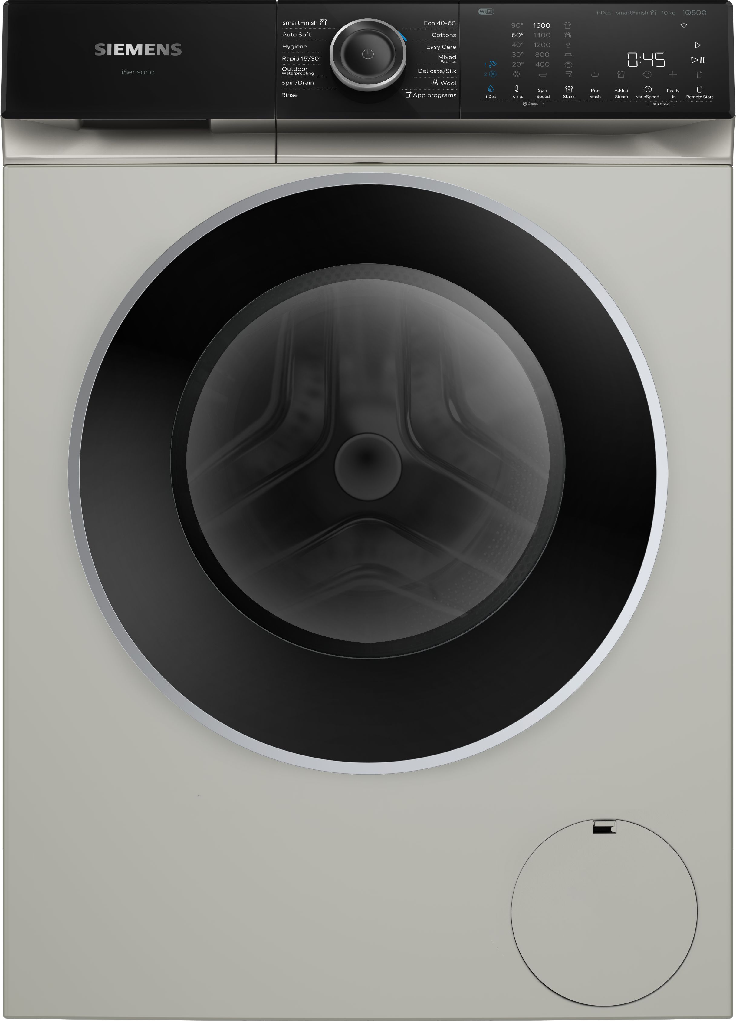 Siemens  iQ500 Washing machine, front loader 10 kg max. 1600 rpm, Silver inox thumbnail image