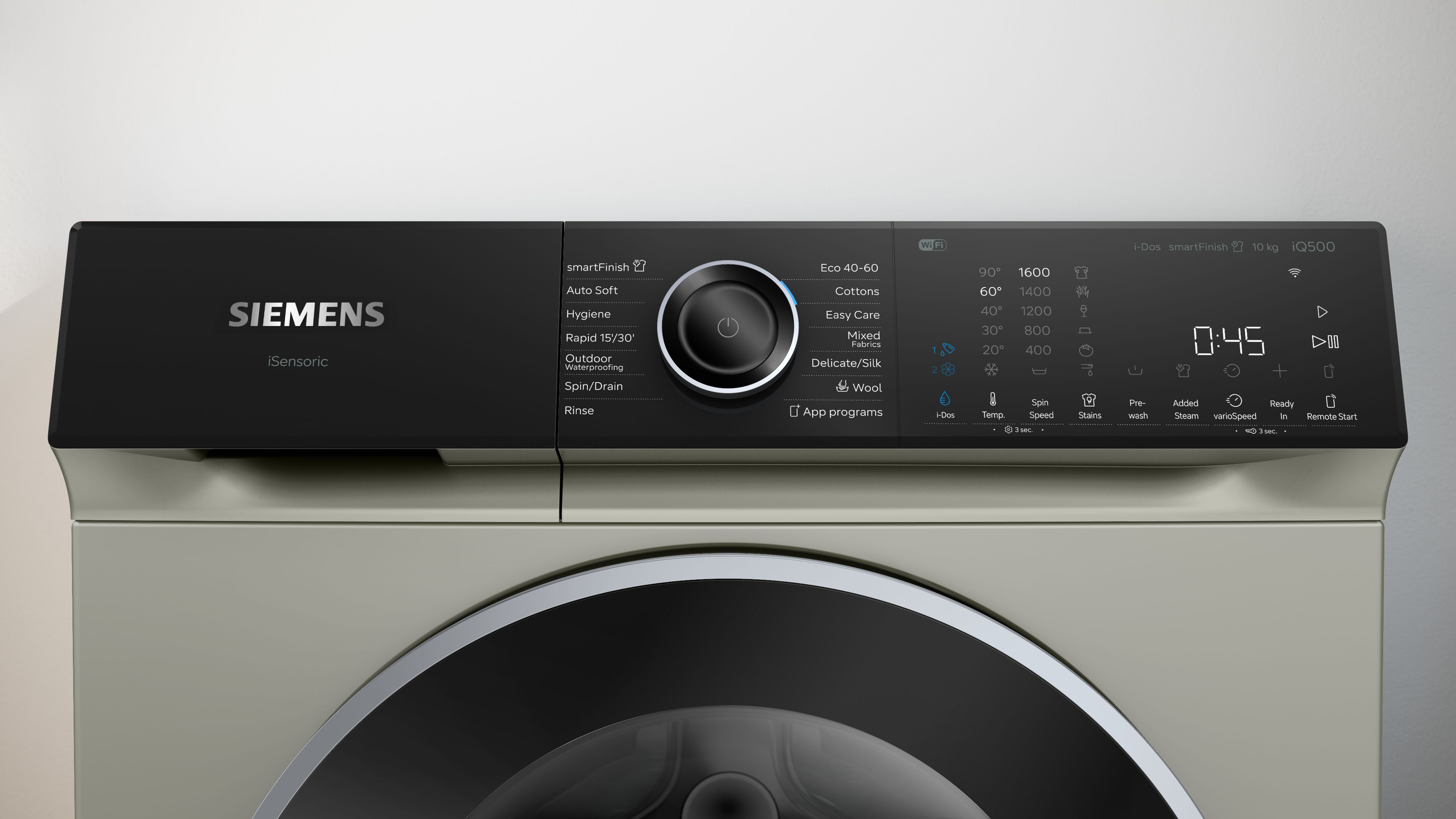 Siemens  iQ500 Washing machine, front loader 10 kg max. 1600 rpm, Silver inox thumbnail image