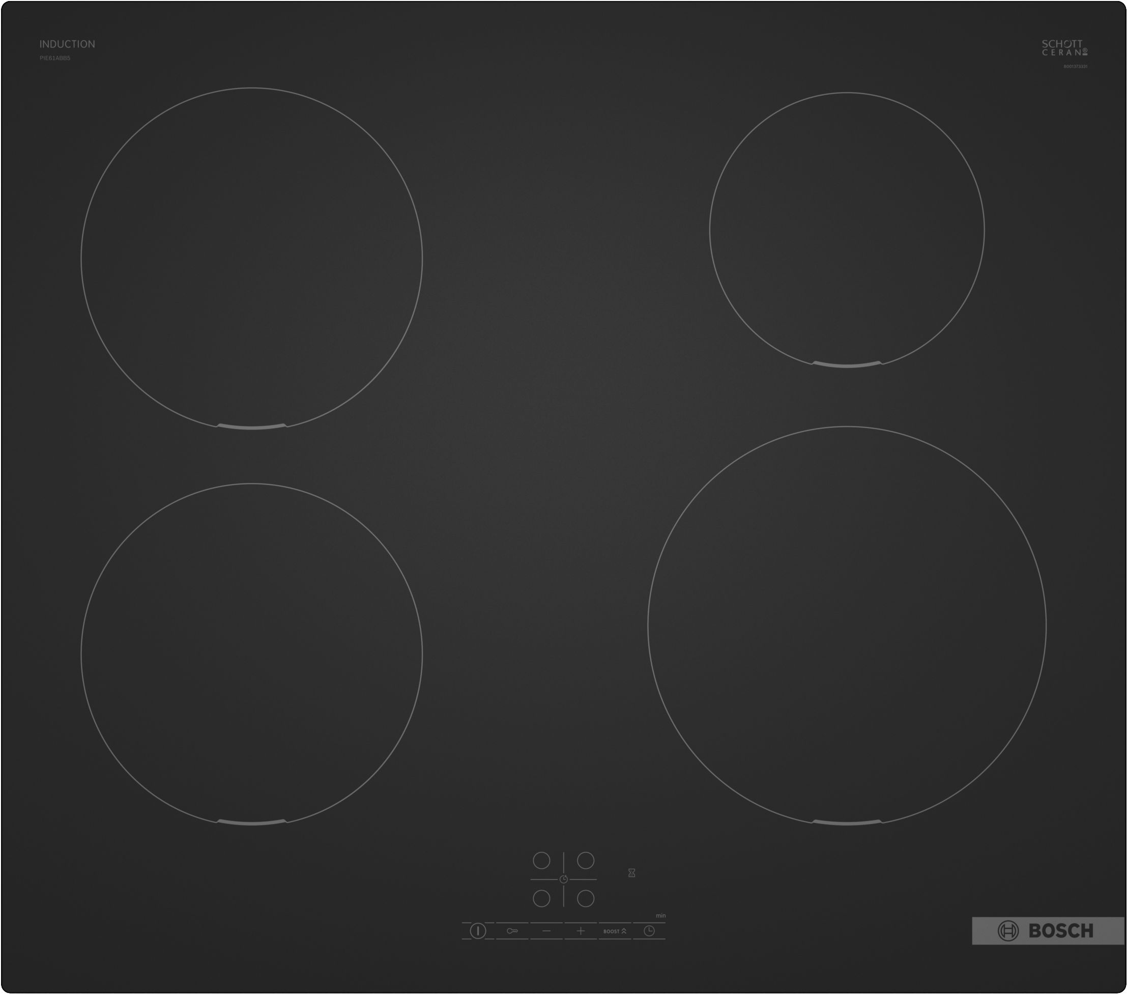 Bosch Series 4 Induction hob 60 cm Matt black thumbnail image