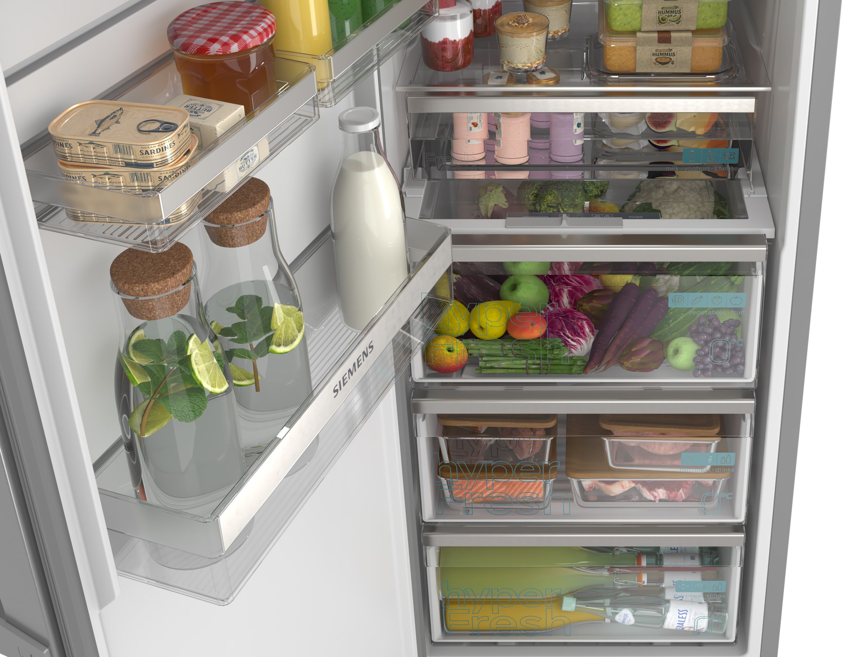 Siemens iQ300 Free-standing fridge 186.2 x 59.5 cm Inox thumbnail image