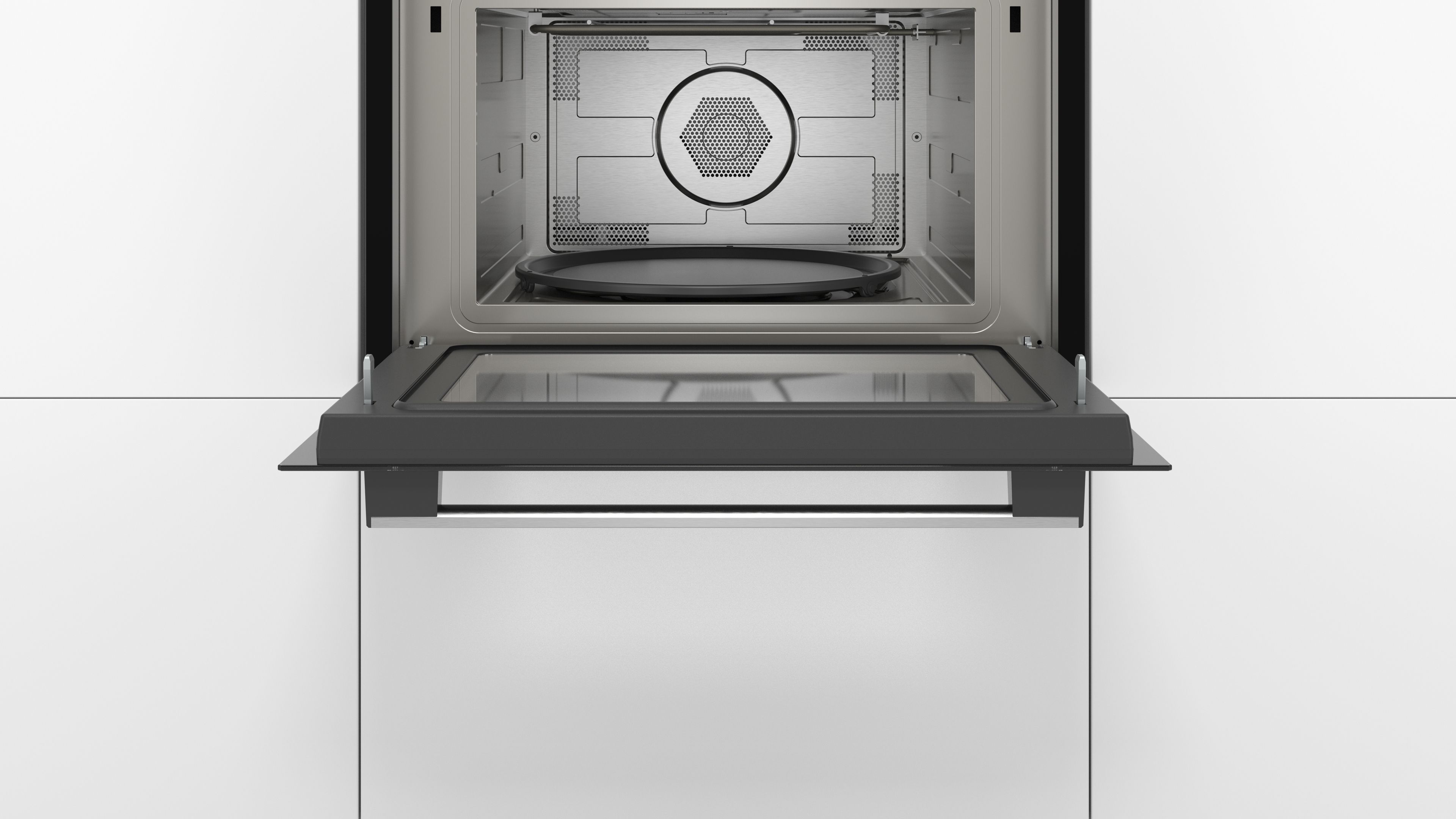 Bosch Series 4 Built-in microwave oven with hot air 60 x 45 cm Stainless steel thumbnail image