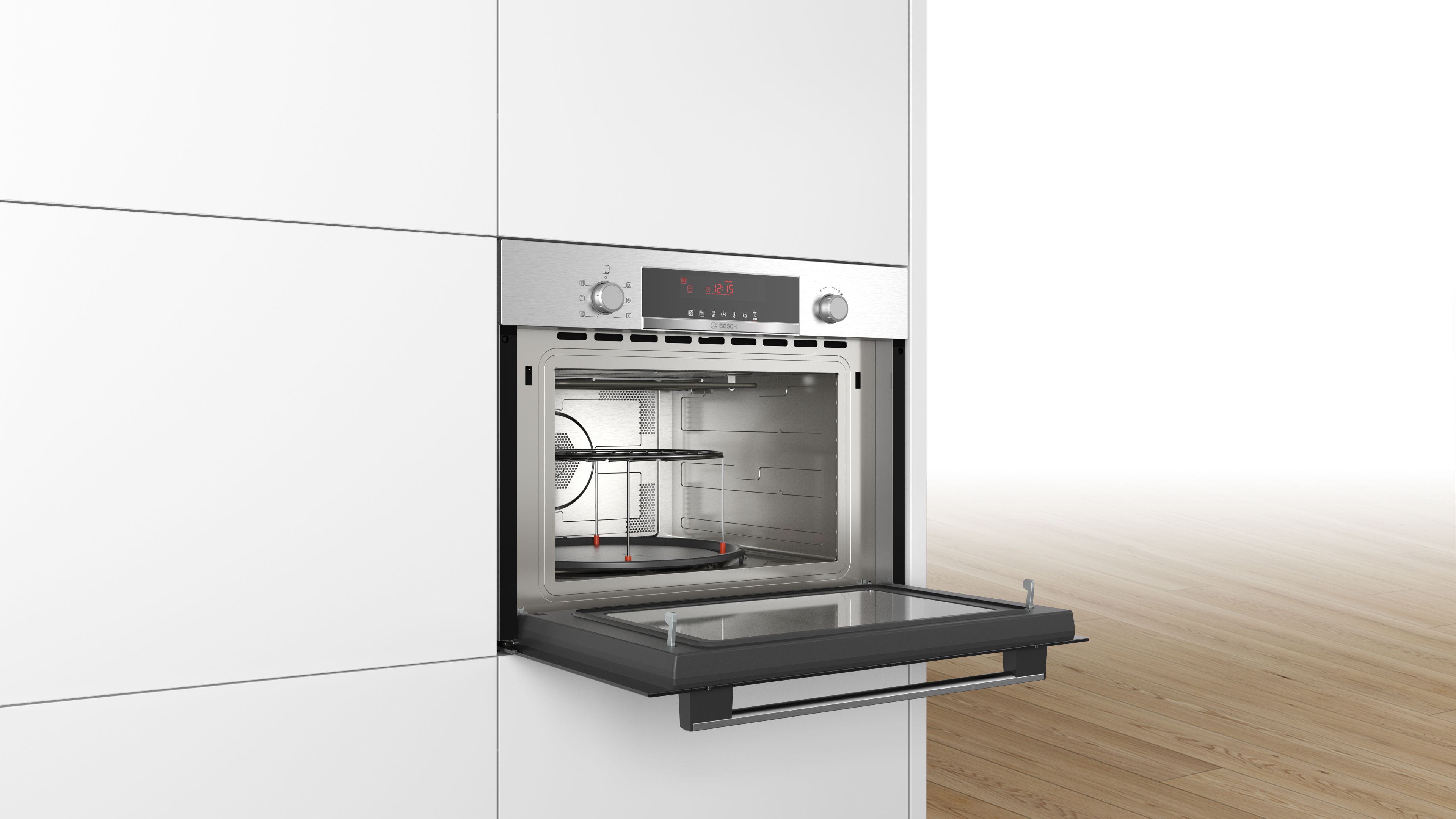 Bosch Series 4 Built-in microwave oven with hot air 60 x 45 cm Stainless steel thumbnail image