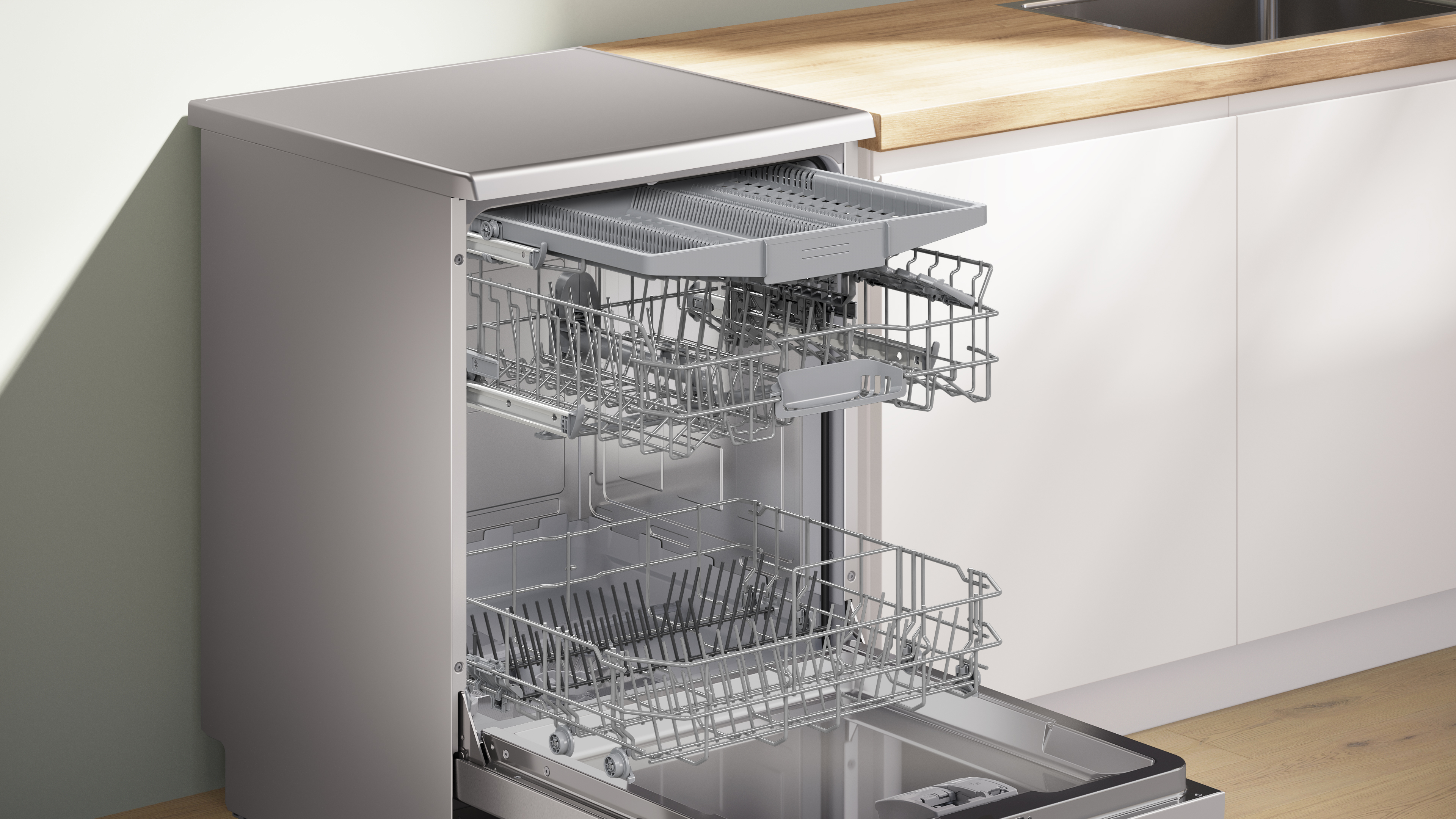 Bosch Series 2, Free-standing dishwasher, 60 cm, Brushed steel anti-fingerprint thumbnail image