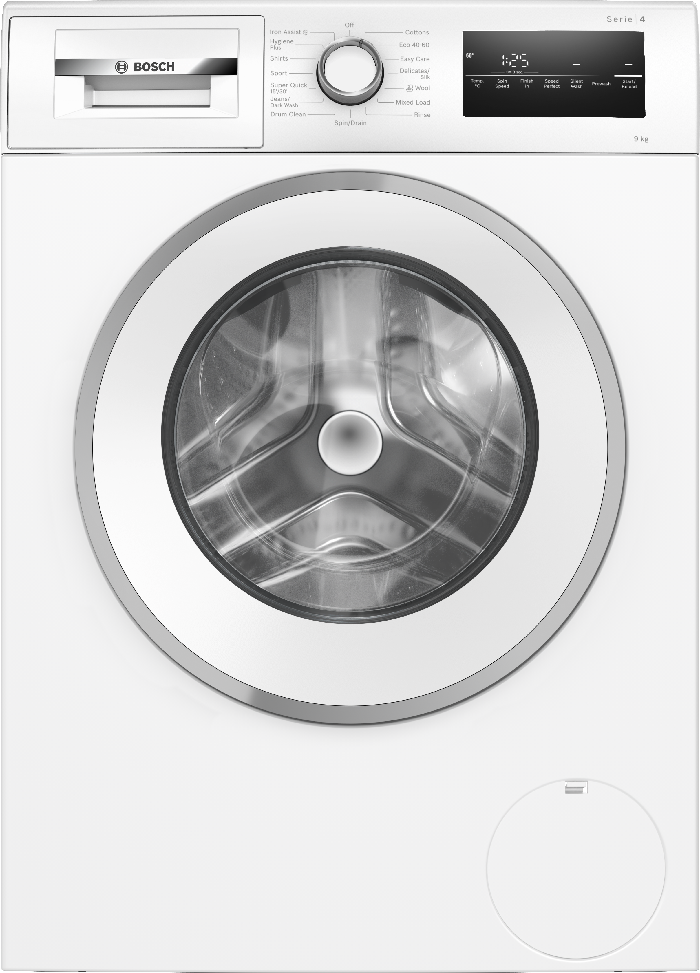 Bosch Series 4, Washing machine, front loader, 9 kg, max. 1400 rpm thumbnail image