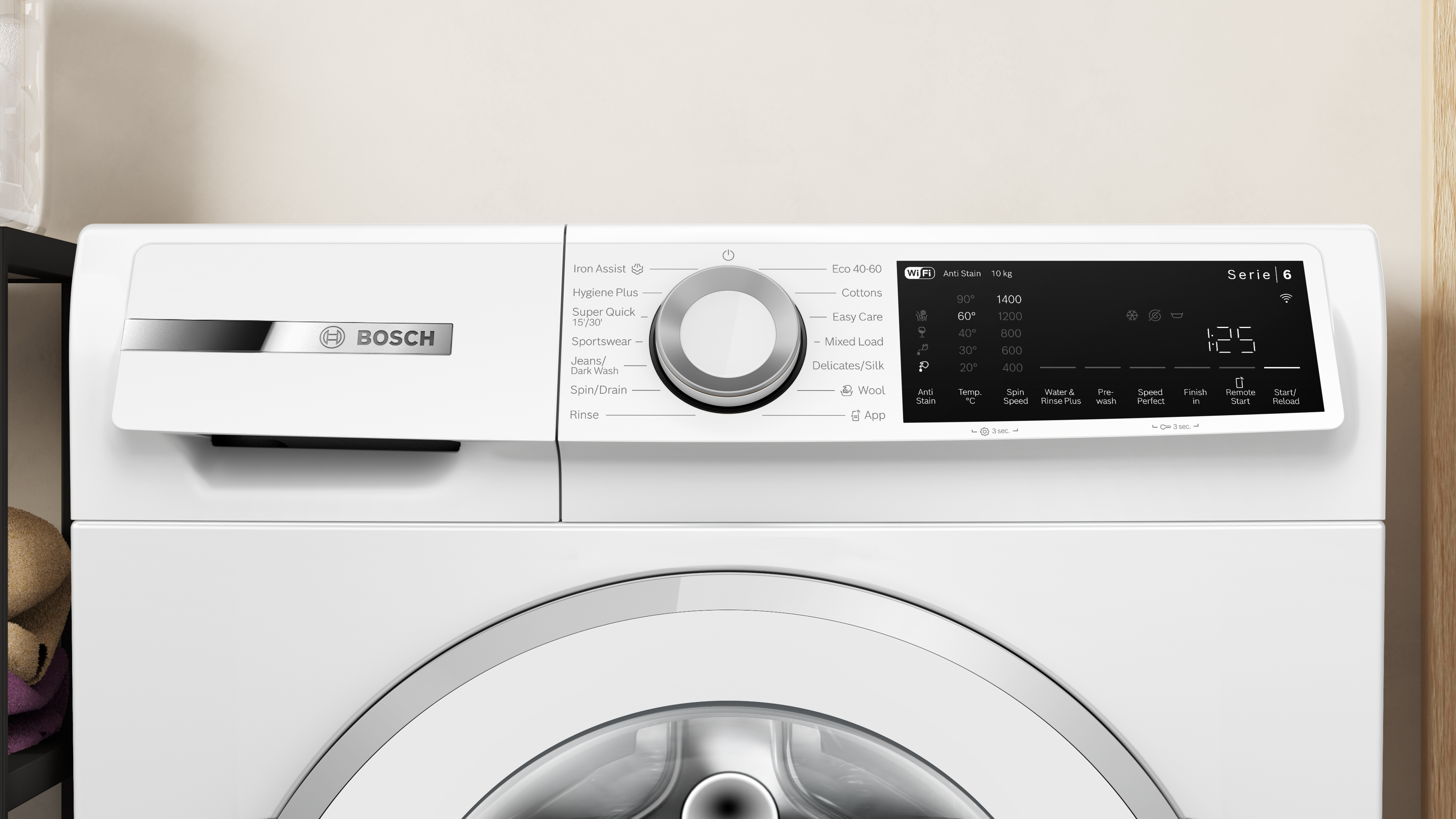 Bosch Series 6, Washing machine, front loader, 10 kg, max. 1400 rpm thumbnail image