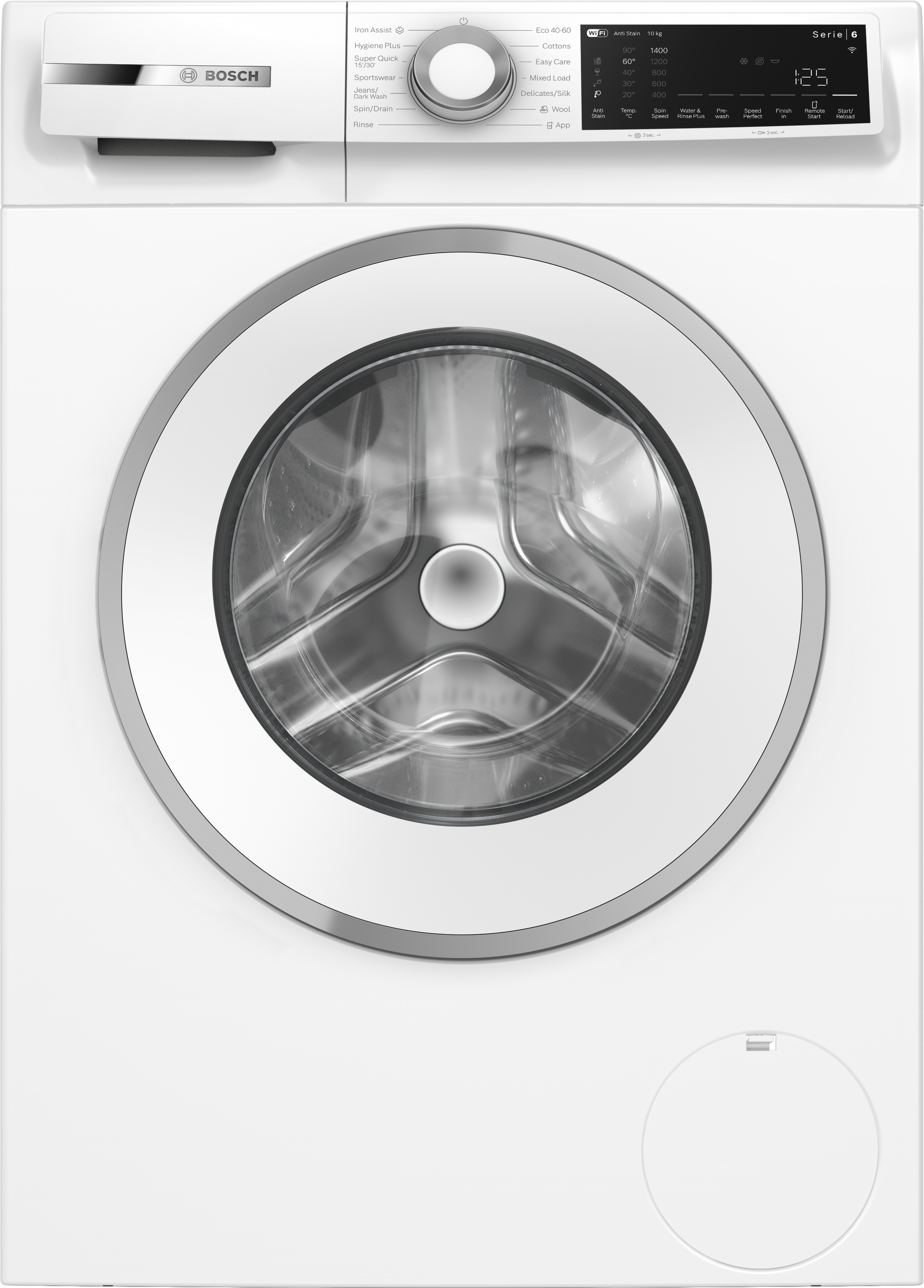 Bosch Series 6, Washing machine, front loader, 10 kg, max. 1400 rpm thumbnail image