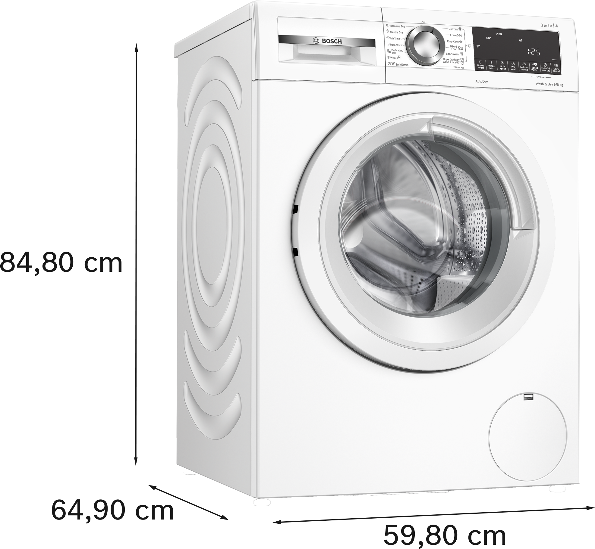 Bosch Series 4, Washer dryer, 9/5 kg, max. 1400 rpm thumbnail image